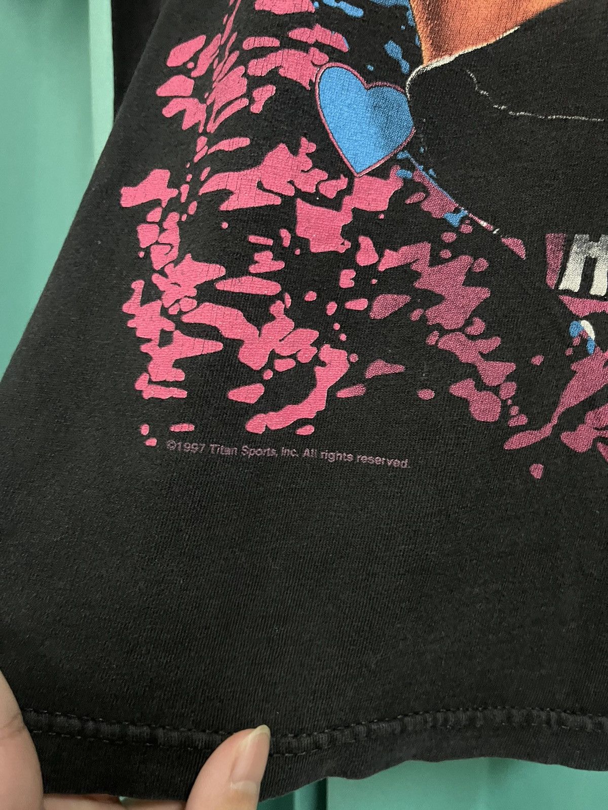 Band Tees × Vintage × WWE Vintage Bret “The Hitman” Hart 90s t shirt Size US L / EU 52-54 / 3 - 4 Thumbnail