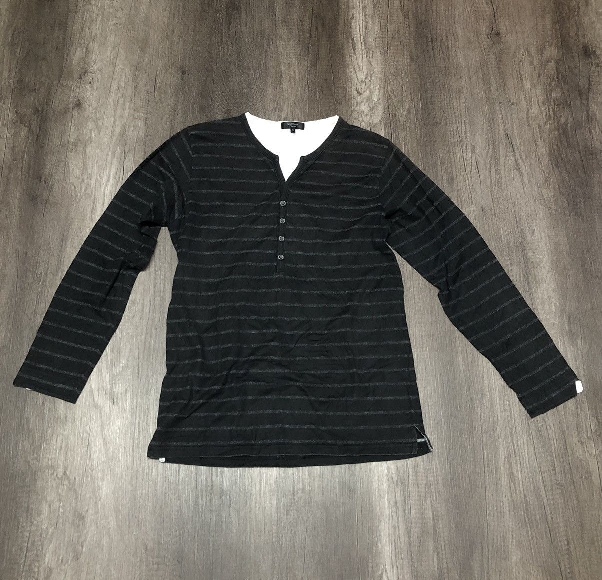 Designer × Vintage × Yohji Yamamoto Sacsny Y'saccs Y's Yohji Yamamoto Long Sleeve Tee Shirt Size US M / EU 48-50 / 2 - 20 Thumbnail
