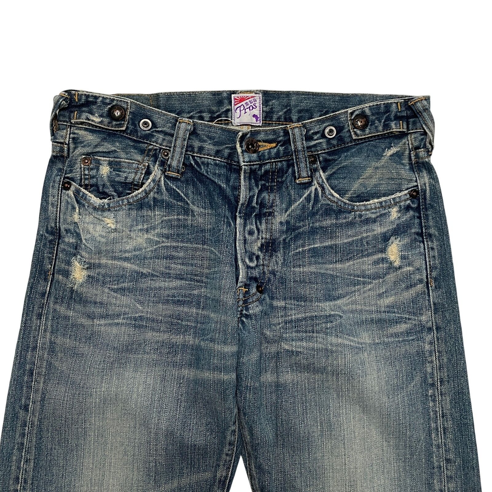 Prps PRPS Barracuda P47P42X Faded Distressed Denim Jeans 30x32 Size US 30 / EU 46 - 2 Thumbnail