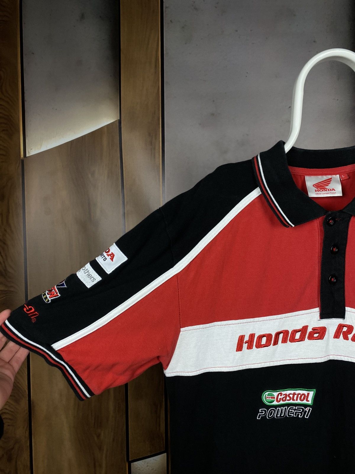 Honda 🏁Vintage Polo T-Shiry Honda Racing Official Licensed Tee🏁 Size US L / EU 52-54 / 3 - 6 Thumbnail
