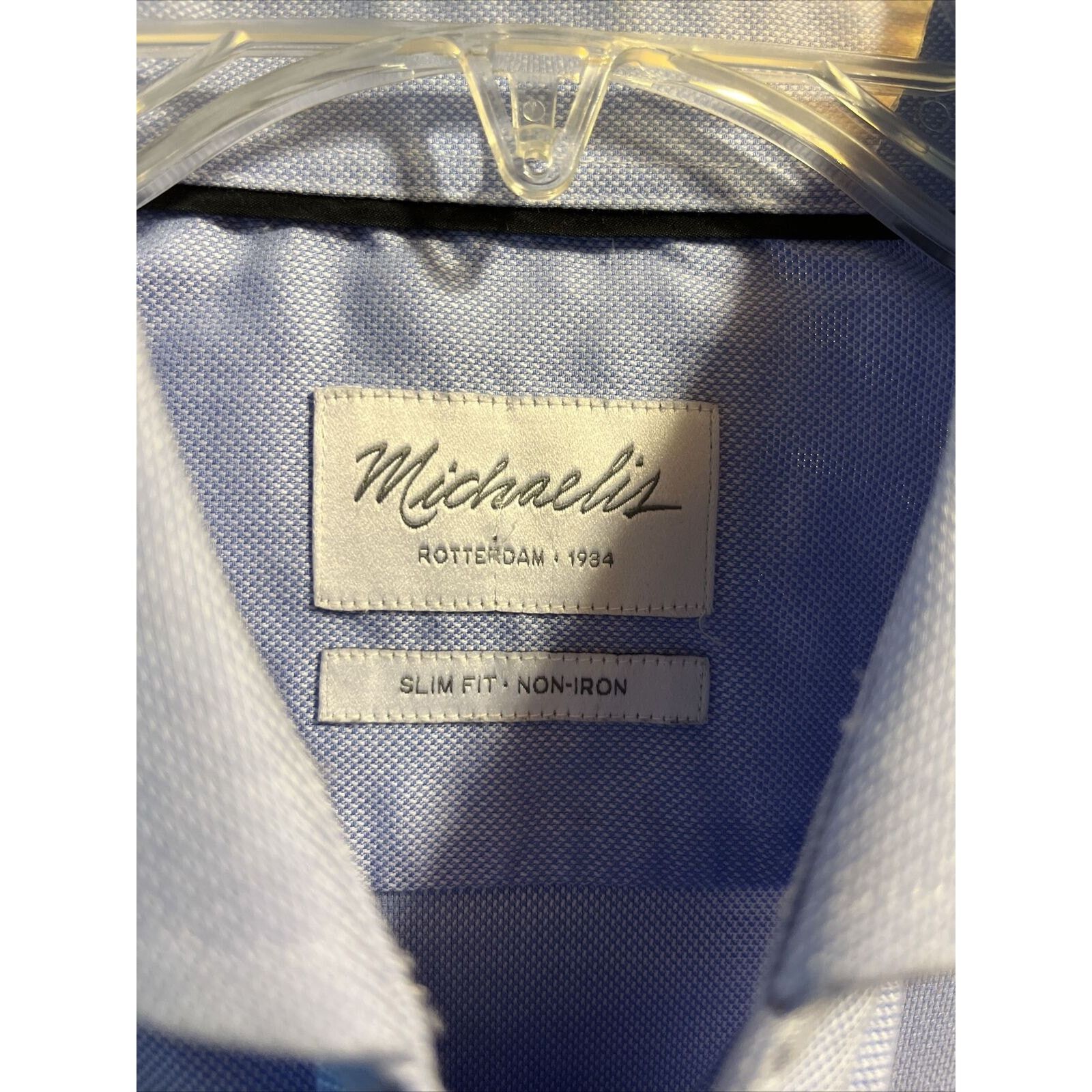 Other Michaelis Rotterdam VTG Men’s 16 41 Blue Button Cotton Shirt Size US L / EU 52-54 / 3 - 3 Thumbnail