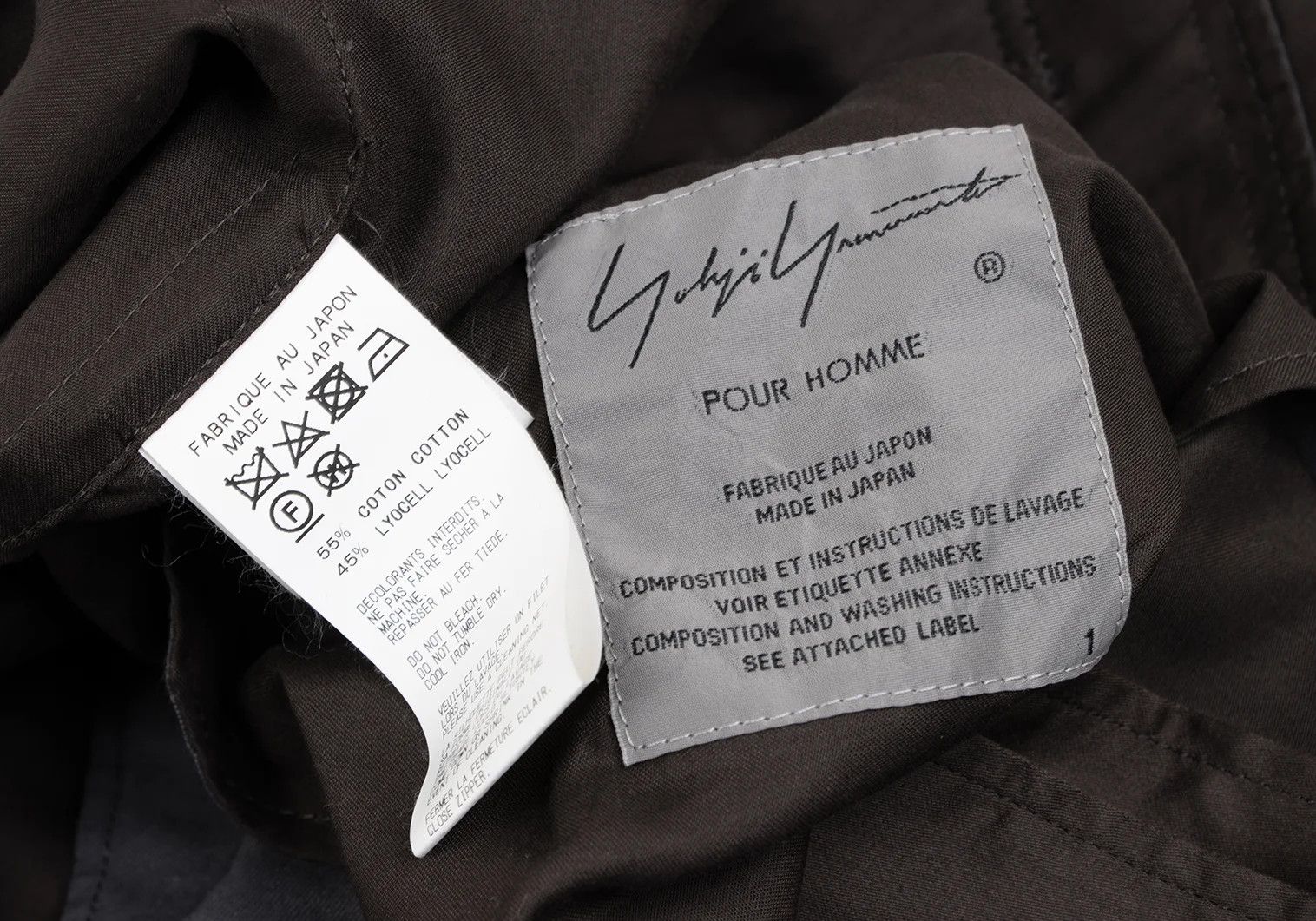 Yohji Yamamoto Yohji Yamamoto Cotton Lyocell Sarouel Utility Mocha Size US 30 / EU 46 - 17 Thumbnail