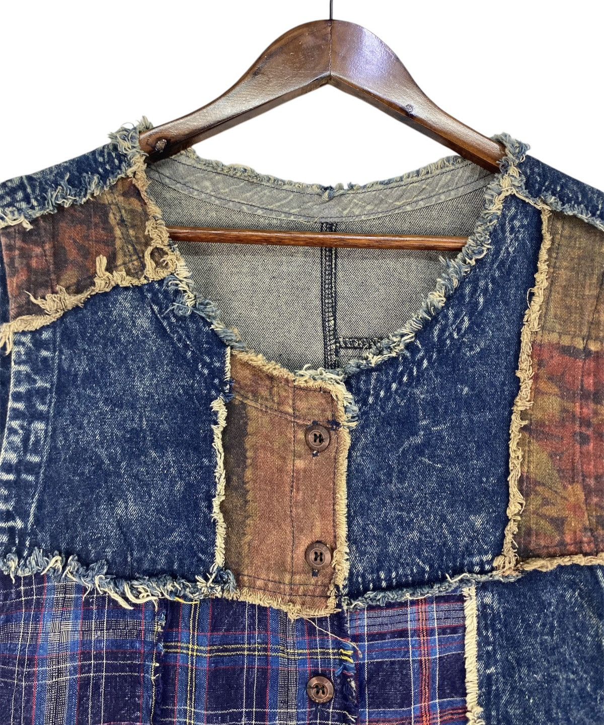 Vintage To Blossom Patchwork Vest Inspire Kapital Kountry Size US L / EU 52-54 / 3 - 2 Thumbnail