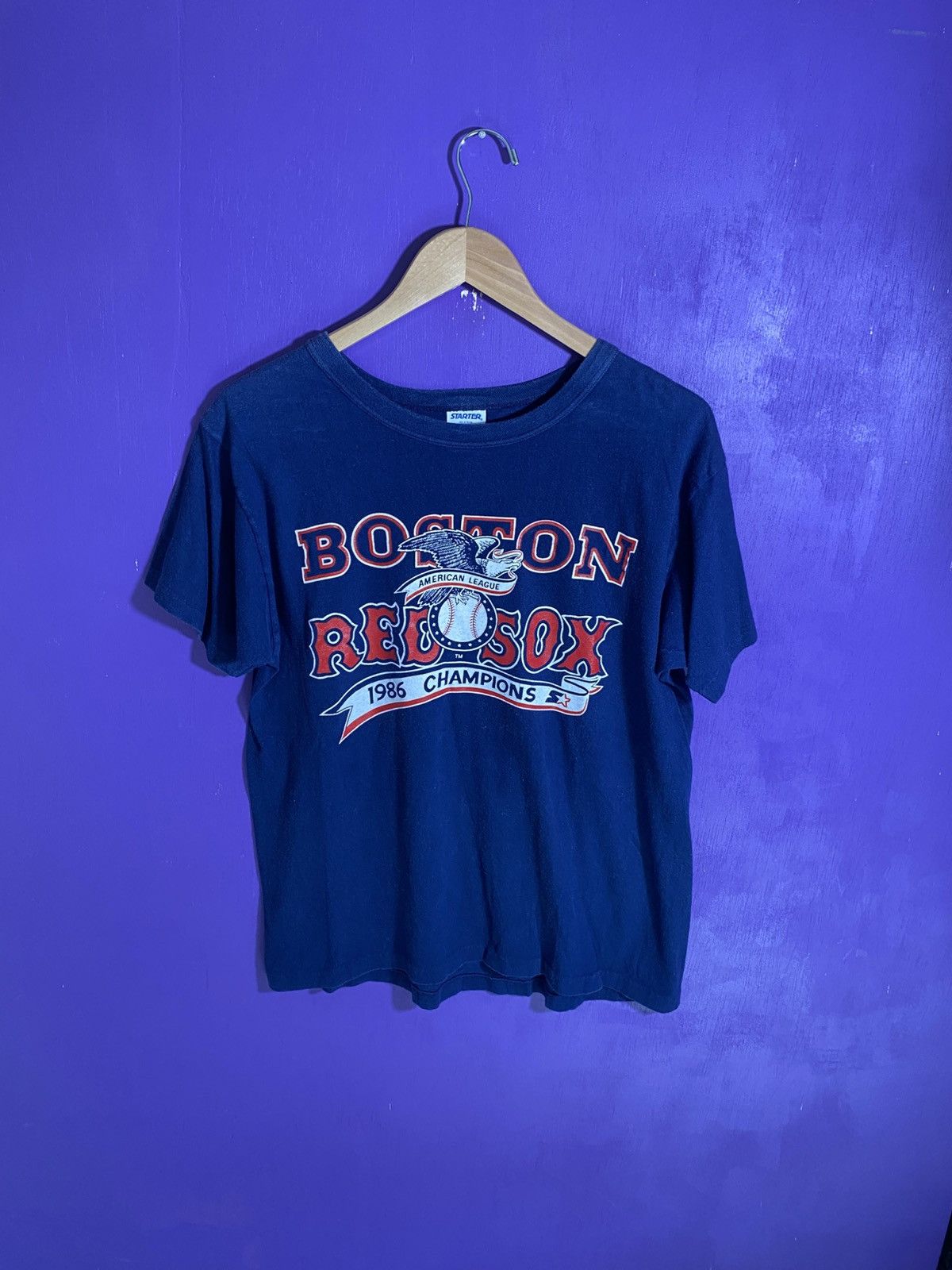 MLB × Starter × Vintage Vintage 1986 Starter Boston Red Sox AL champs t-shirt Size US L / EU 52-54 / 3 - 1 Thumbnail