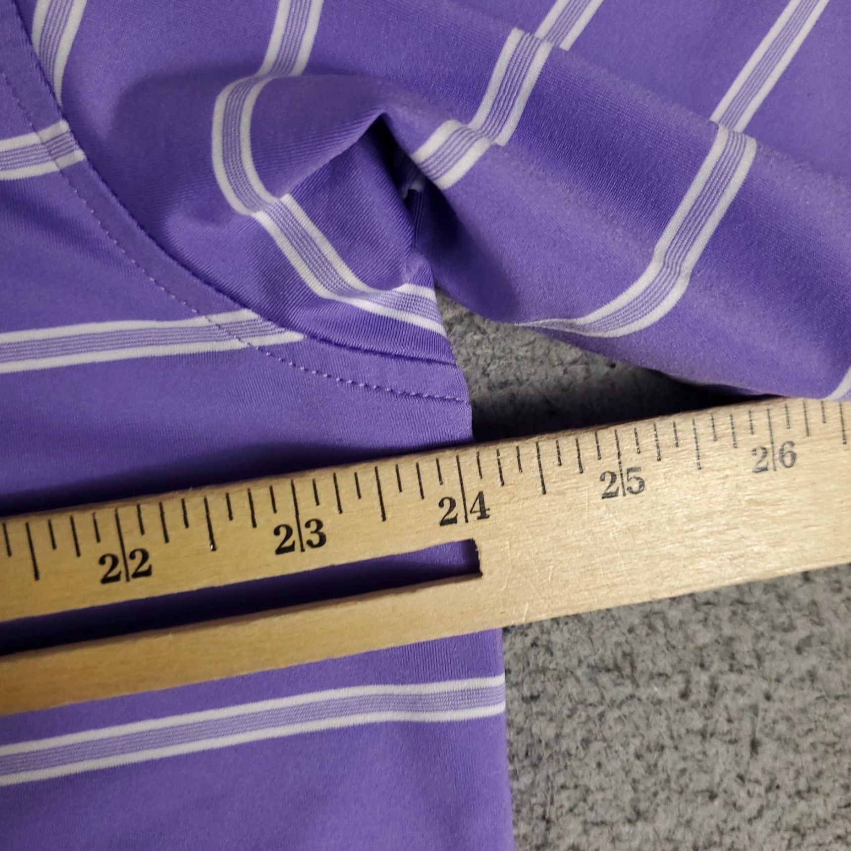 Peter Millar Peter Millar Polo Shirt Mens Large Purple Striped Summer Comfort Golf Shirt Size US L / EU 52-54 / 3 - 5 Thumbnail