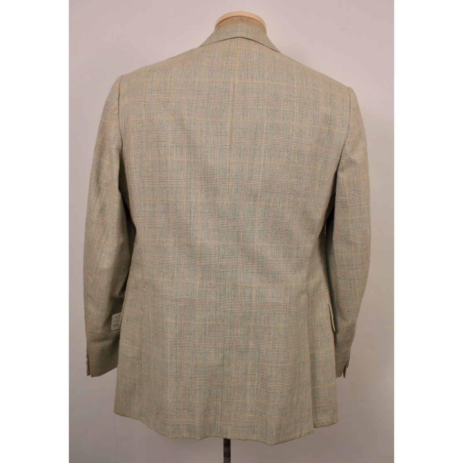 Vintage VINTAGE Mens VTG 70s NOS Light Green Plaid Leisure Suit Jacket Pants L 42 1970s Polyester Blend Disco Mens Size 42R - 4 Thumbnail