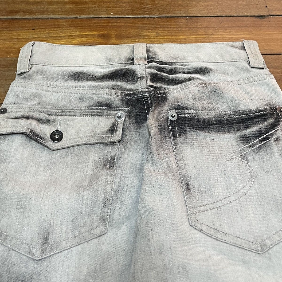 If Six Was Nine Very Rare Vintage Japanese Brand Semantic Design Jeans 1990s Size US 28 / EU 44 - 4 Thumbnail