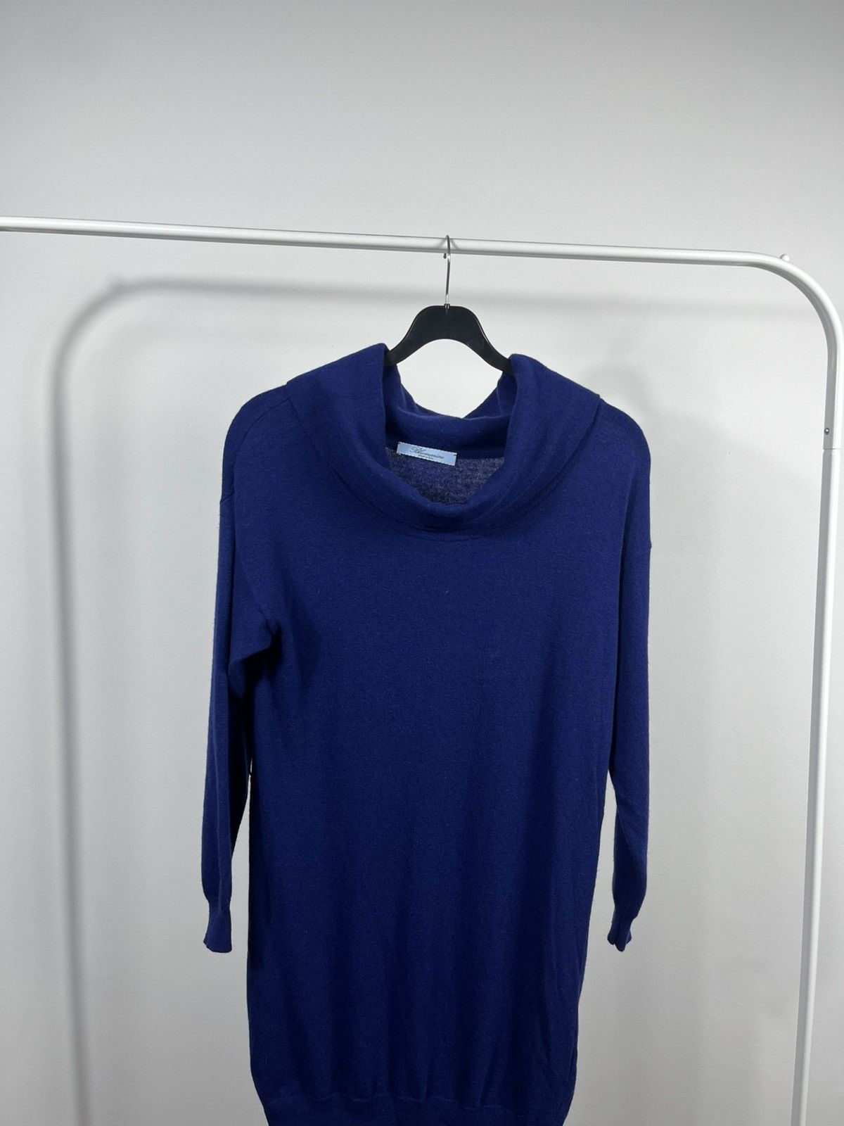 Blumarine Blumarine Blue Midi Dress Lace Hem Made in Italy Size M / US 6-8 / IT 42-44 - 2 Thumbnail