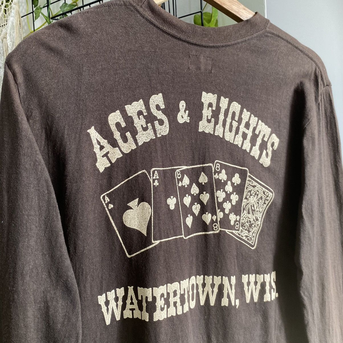 Warehouse & Co. Thrashed Faded Vintage Dubbleworks ERD GRUNGE L/S TSHIRT Size US M / EU 48-50 / 2 - 6 Thumbnail