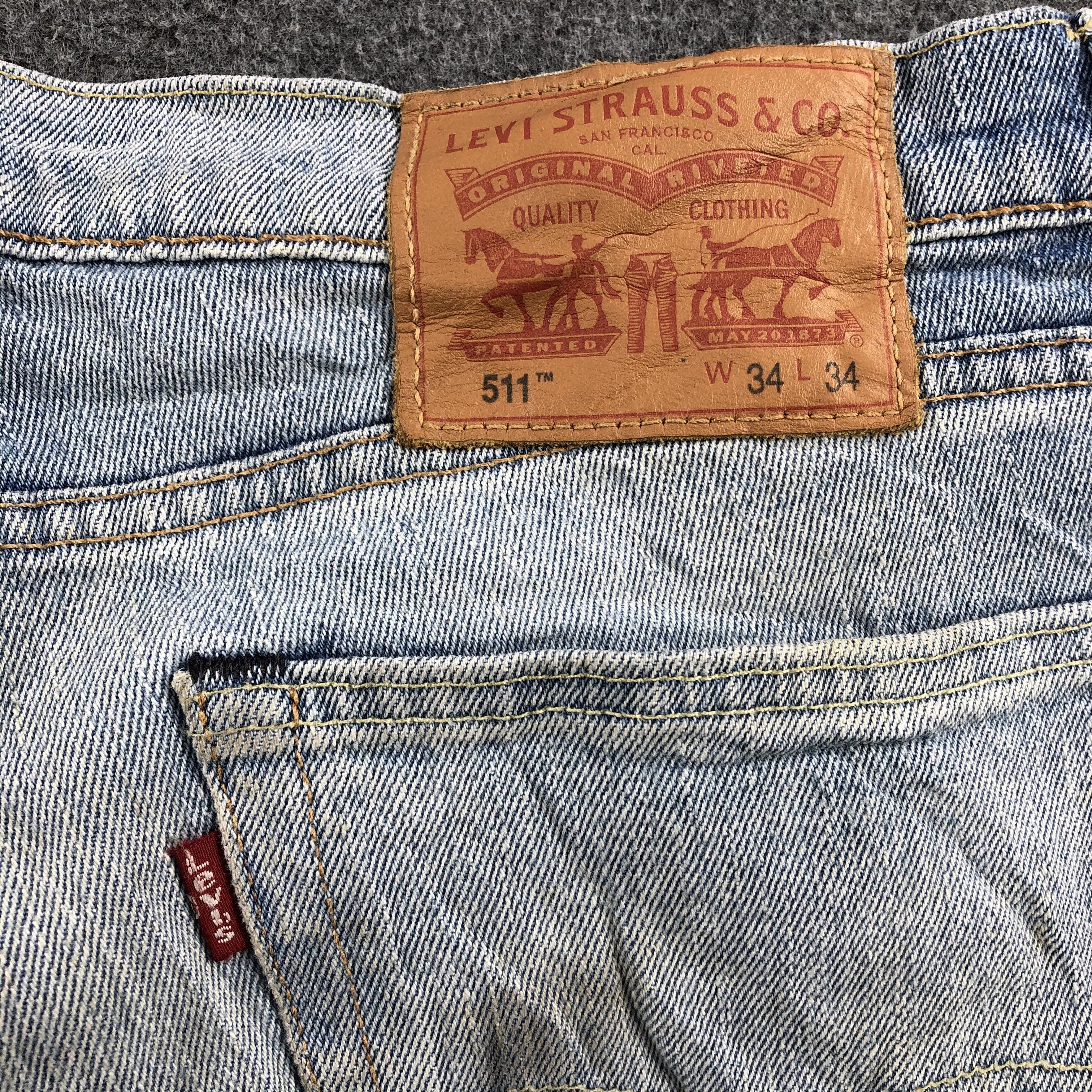 Levi's Vintage Levis 511 Jeans Light Washed Denim KJ473 Size US 33 - 5 Thumbnail
