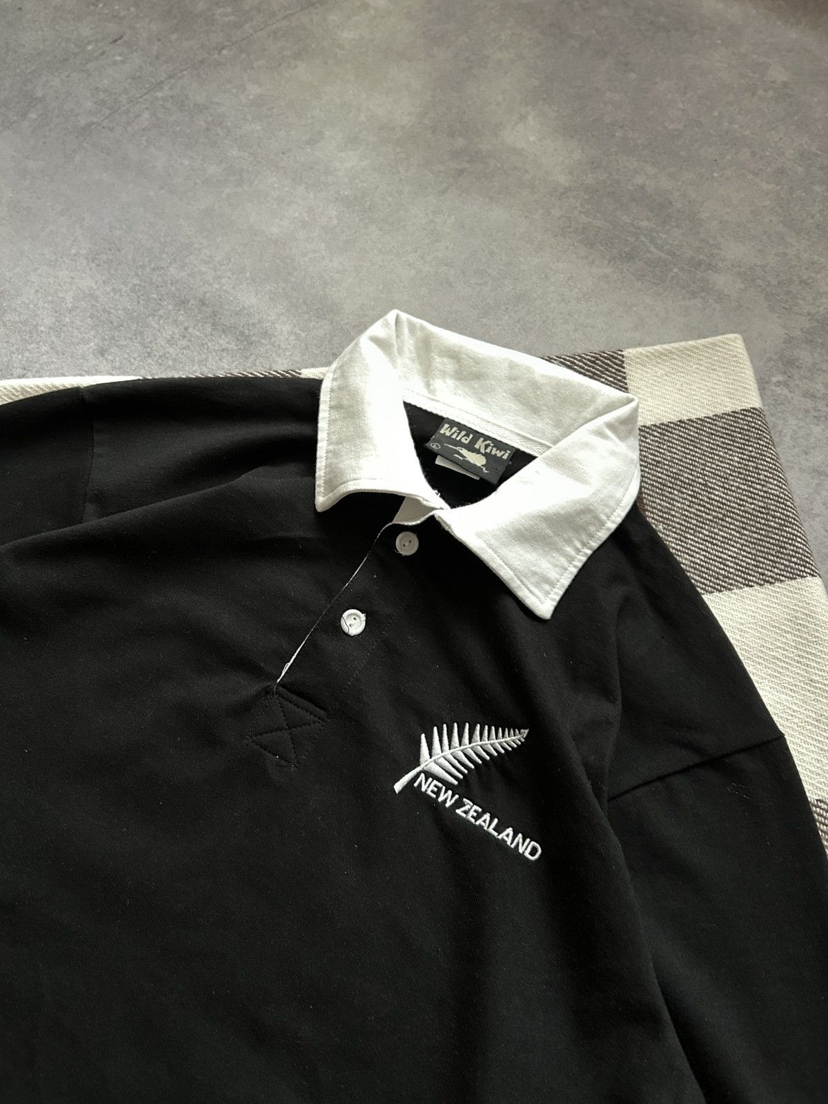 Sterling Ruby × Vintage Vintage New Zealand rugby long-sleeved jersey mens black Size US L / EU 52-54 / 3 - 2 Thumbnail