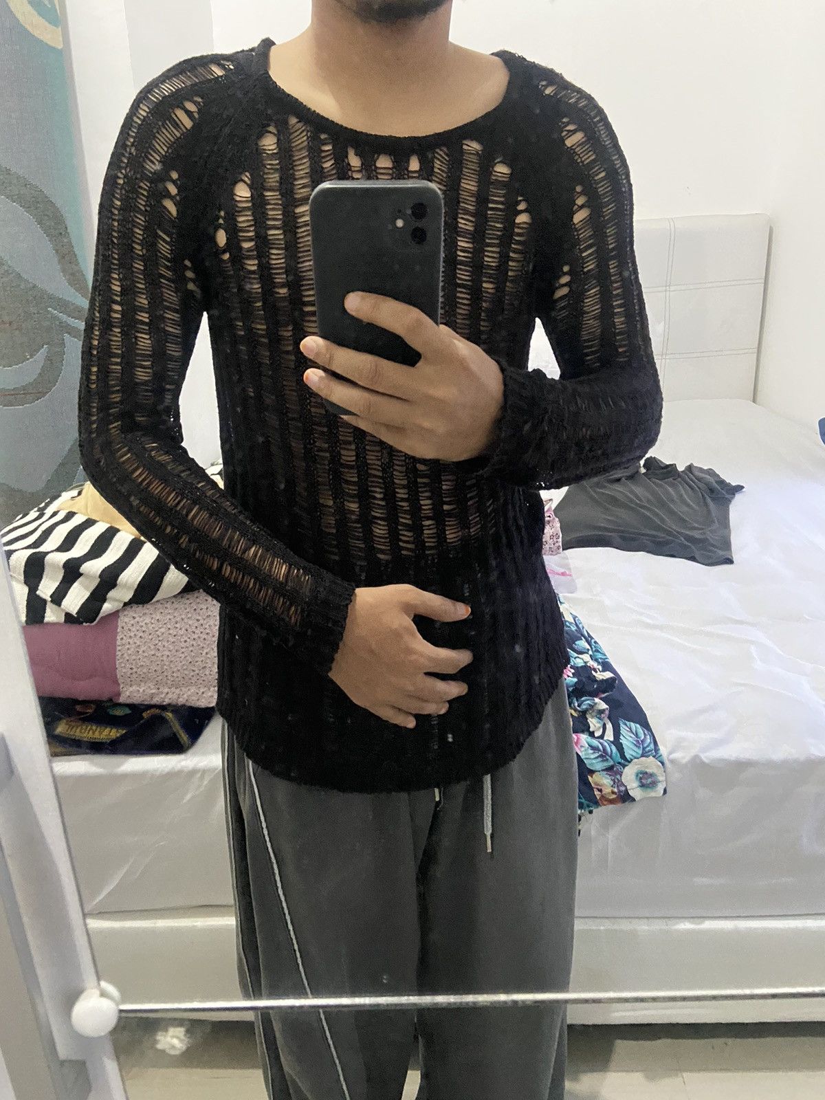 Comme des Garcons Comme Des Garcons Tricot Fishnet Punk Knitwear Size US S / EU 44-46 / 1 - 8 Thumbnail