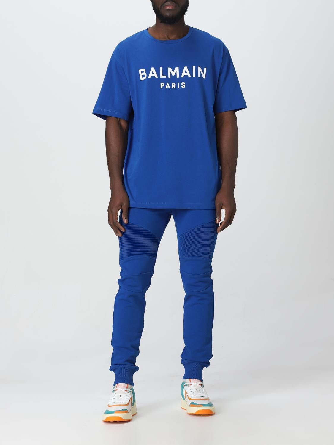 Balmain o1y0426 Jogger & Sweatpant in Bright Blue Size US 30 / EU 46 - 2 Thumbnail