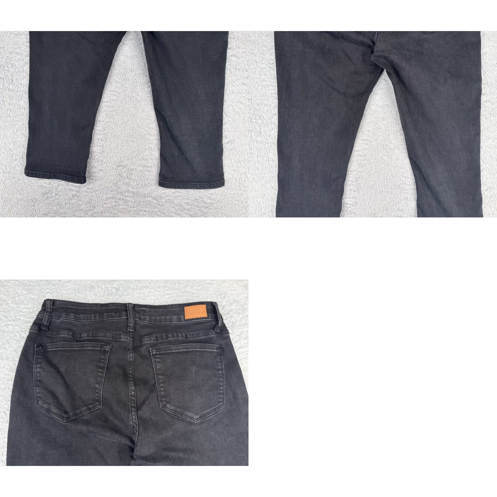 Vintage Judy Blue Jeans Capri Crop Mid Rise 30x19 Black Denim Cotton Blend 9 Juniors Size 30" / US 8 / IT 44 - 10 Thumbnail