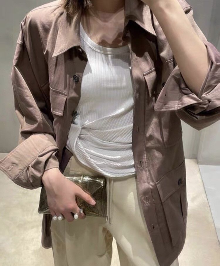 Dries Van Noten Dries van noten Khaki sports wide-leg pants 2412-Nextarrow Size US 31 - 5 Thumbnail
