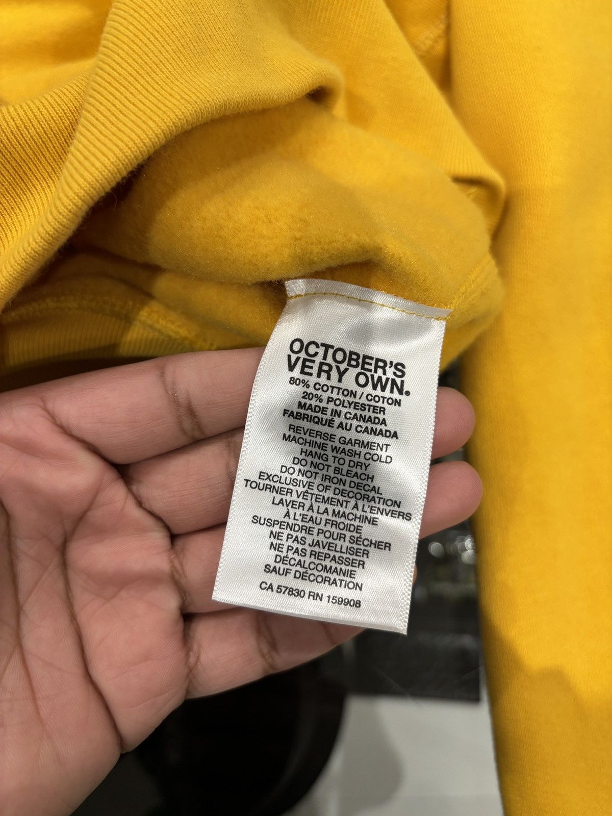 October's Very Own OVO x Avanti Hoodie Yellow Size: XL Size US XL / EU 56 / 4 - 7 Thumbnail