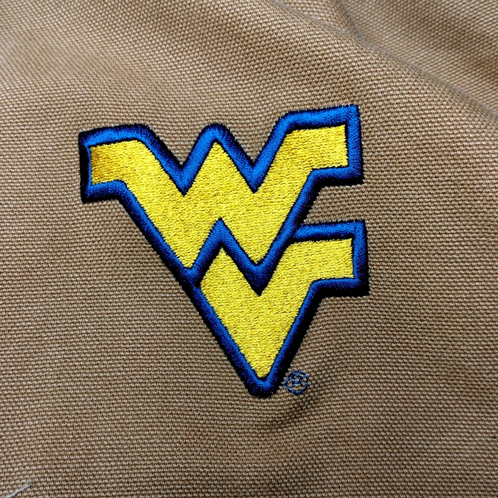 Carhartt VINTAGE Carhartt Chore Jacket WVU Mountaineers 2XL Brown Duck Canvas Work Coat Mens Size US XXL / EU 58 / 5 - 2 Thumbnail