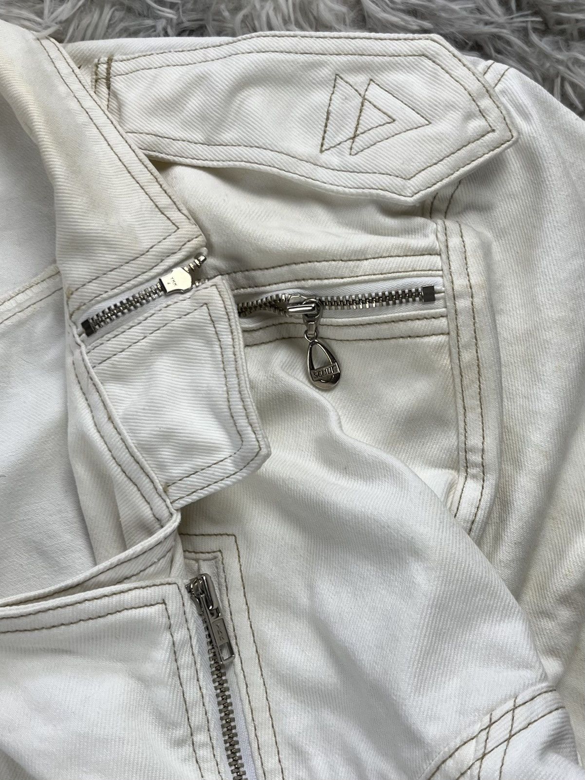 Japanese Brand Vintage Scour Crop Denim Jacket Size M / US 6-8 / IT 42-44 - 7 Thumbnail