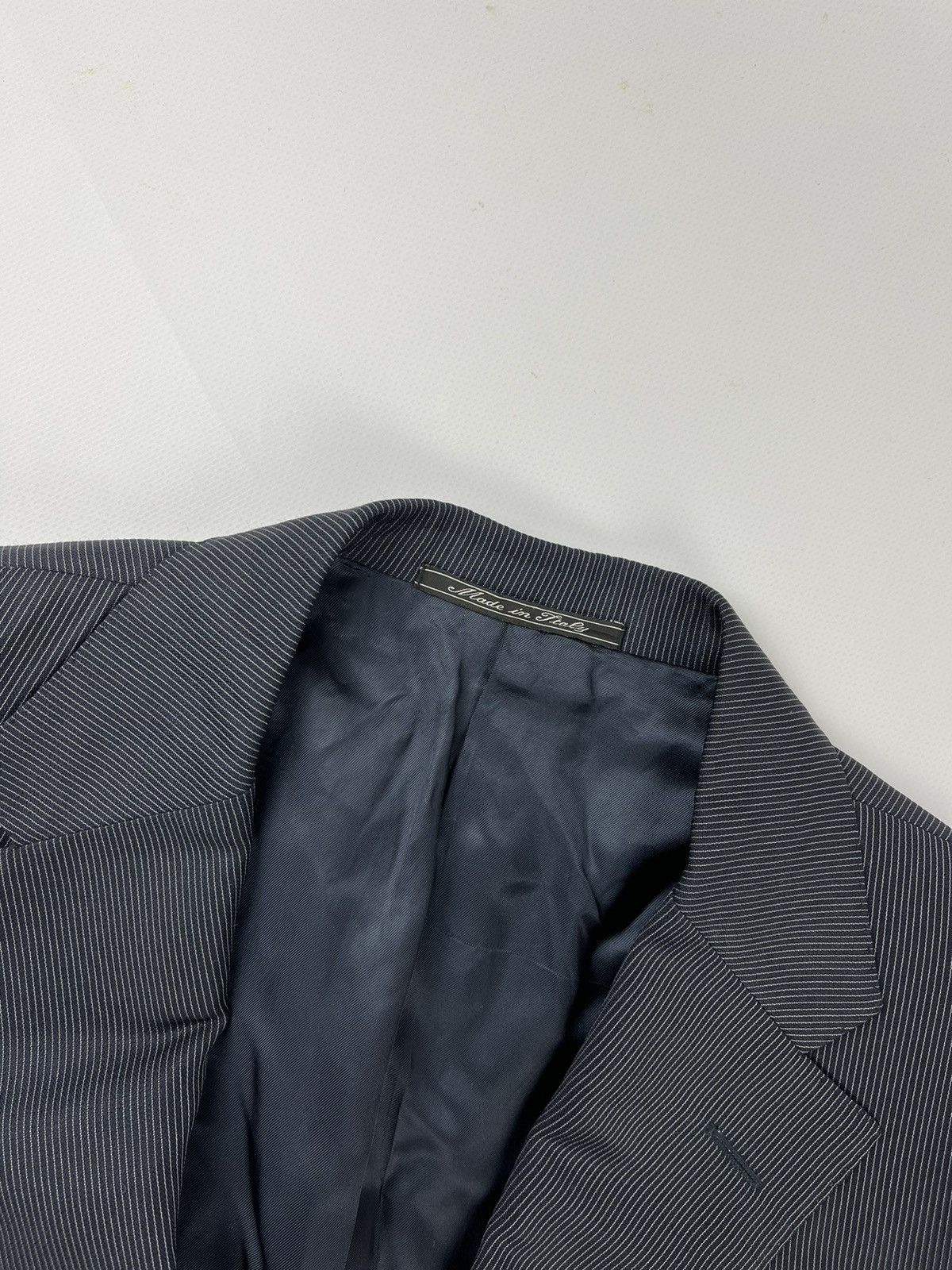 Corneliani 🕴️Corneliani formal classic suit white striped Size 52R - 5 Thumbnail