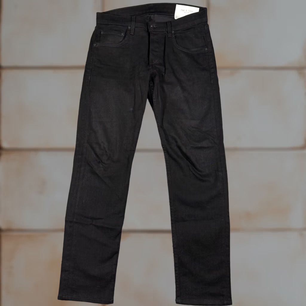 Rag & Bone Rag & Bone Jeans Fit 1 Extra Slim Mens 31x30 Black Button Fly Made in USA Size US 31 - 1 Thumbnail