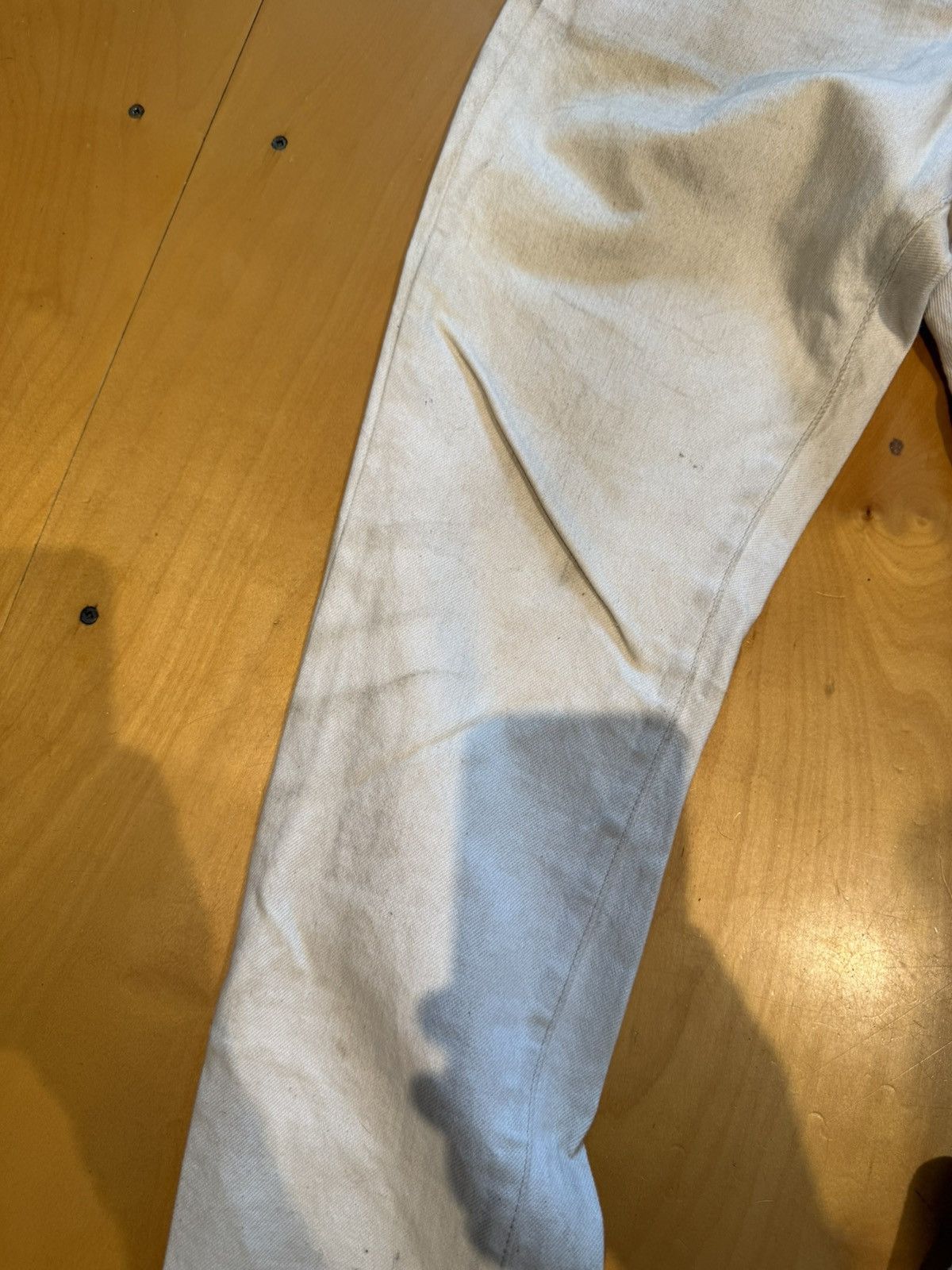 RRL Ralph Lauren RRL cream selvedge DENIM Slim fit Size US 30 / EU 46 - 3 Thumbnail