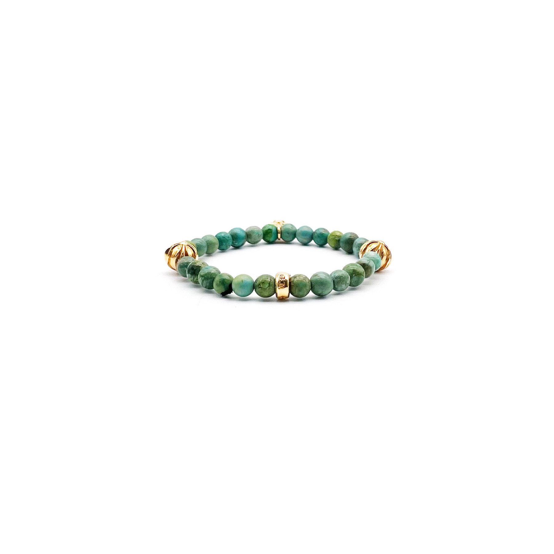 Chrome Hearts Chrome Hearts 22K Gold Cross Turquoise Beaded Bracelet Size ONE SIZE - 3 Thumbnail