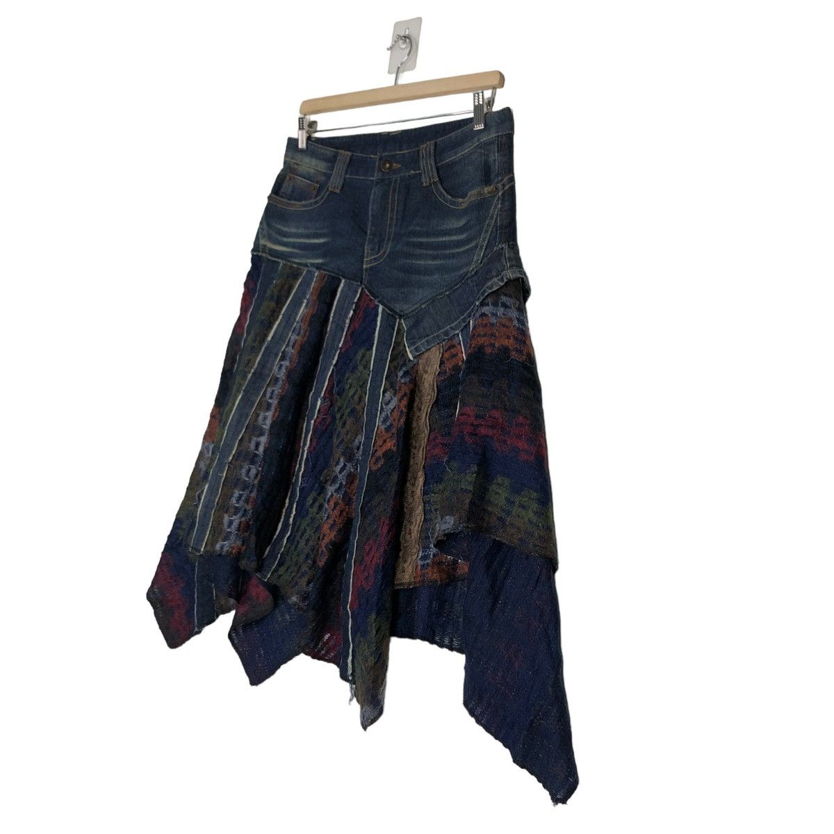 Hysteric Glamour 🔥VTG SKIRTS DENIM NAVAJO DESIGN PUNK STYLE JAPAN Size 30" / US 8 / IT 44 - 2 Thumbnail