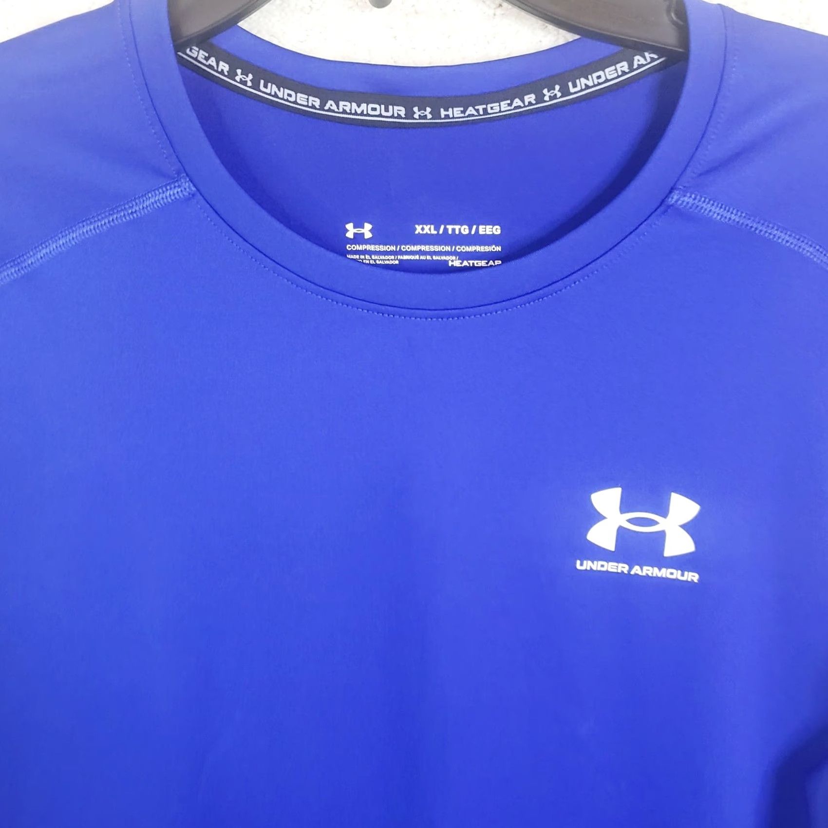 Under Armour Under Armour Heatgear Compression Shirt Men's 2XL Blue Crewneck Long Sleeve Pullover New Size US XXL / EU 58 / 5 - 3 Thumbnail