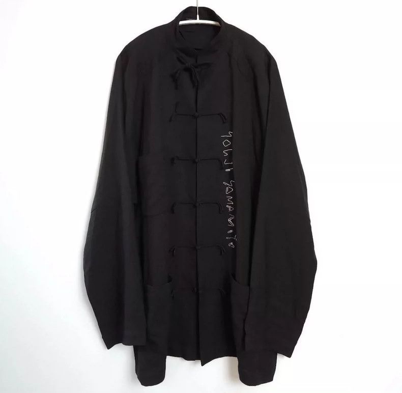 Yohji Yamamoto yohji yamamoto Linen Chinese button-down shirt 2505-Nextarr Size US L / EU 52-54 / 3 - 2 Thumbnail