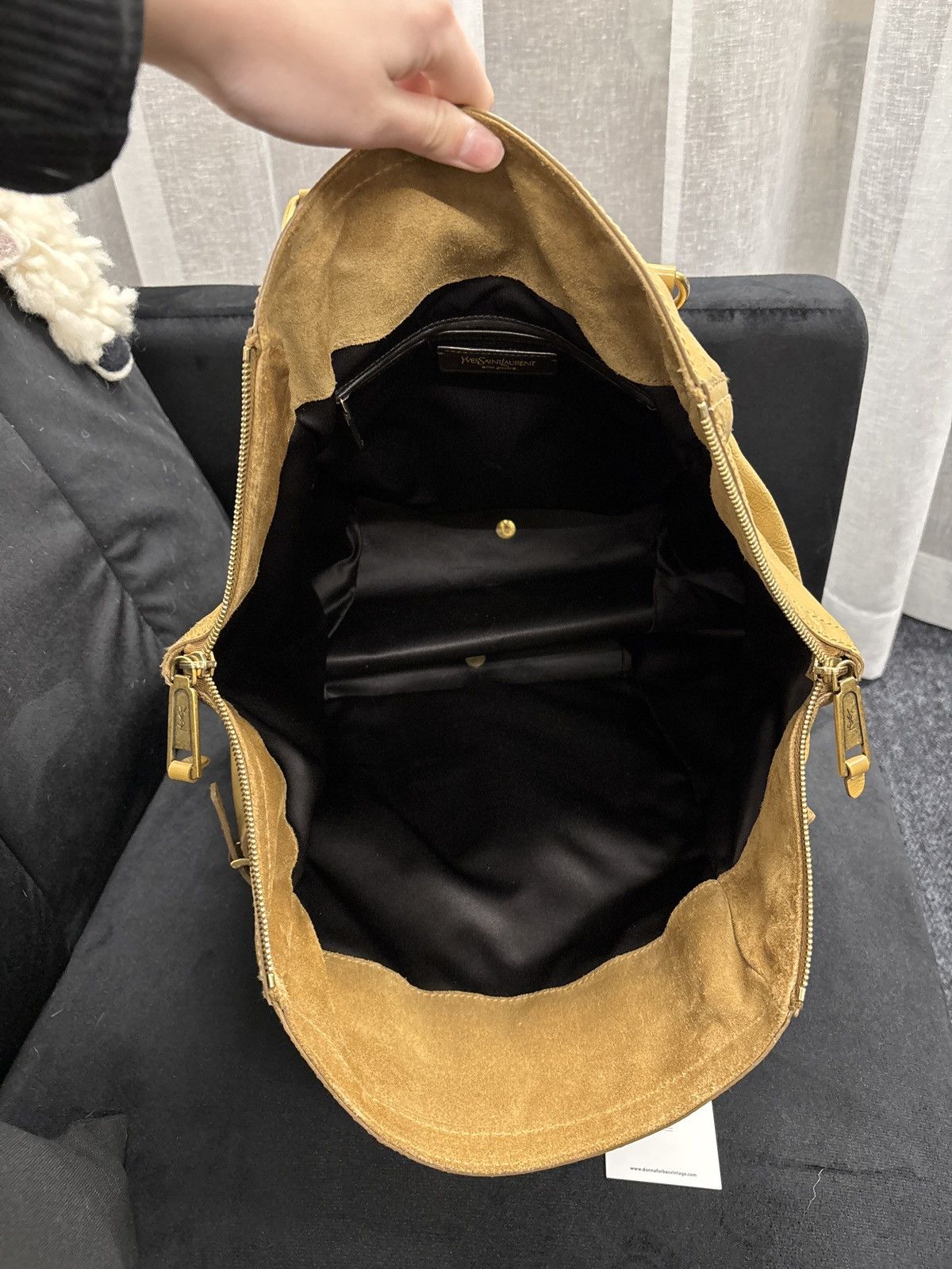 Yves Saint Laurent YSL Downtown Mustard Tote Handbag Size ONE SIZE - 9 Thumbnail