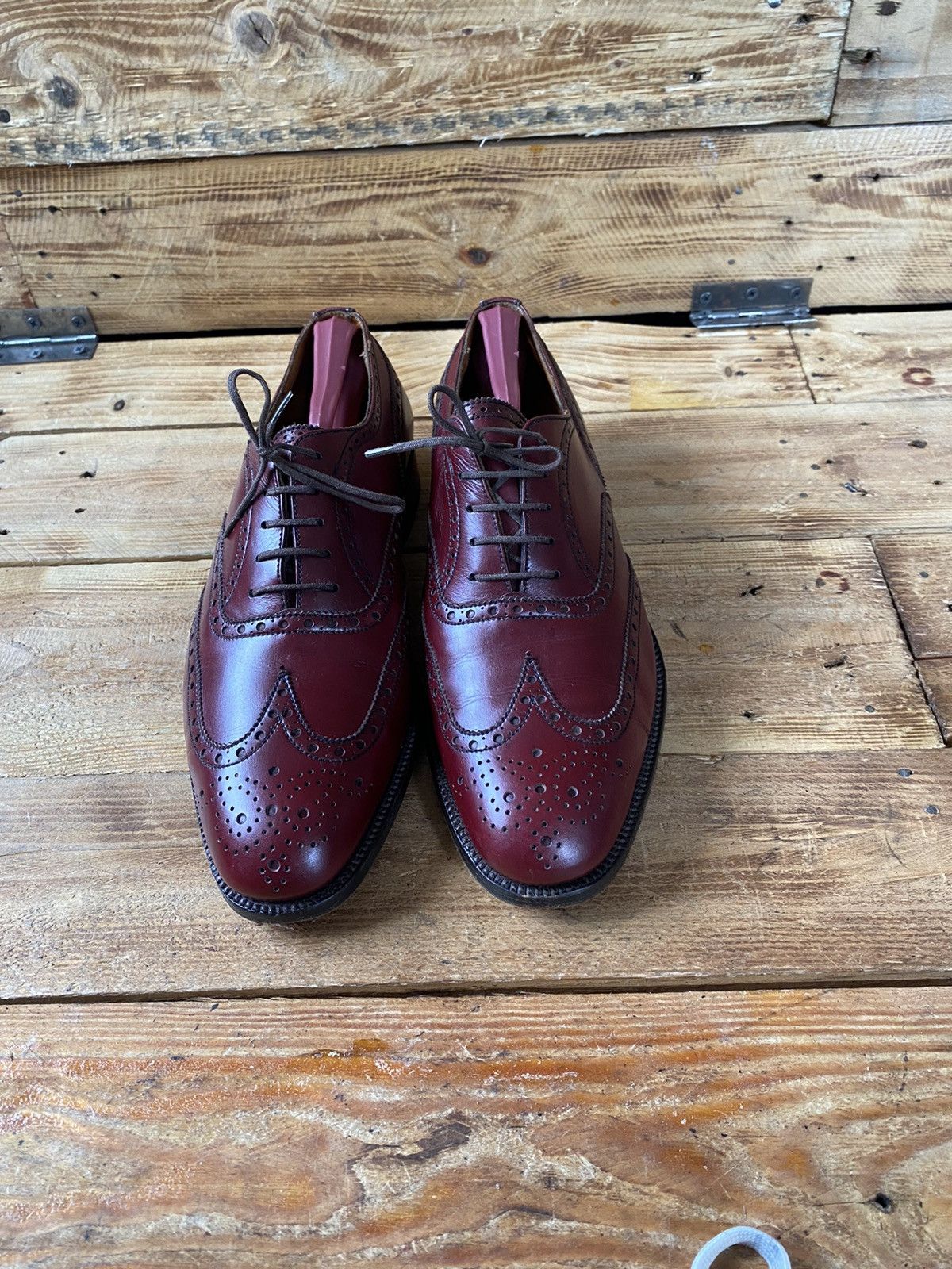 J.M. Weston 180 Burgundy Crocodile Split Toe Loafer 8.5 C J.M. Weston 180 Burgundy Crocodile Split Toe Loafer 8.5 C  main image 2