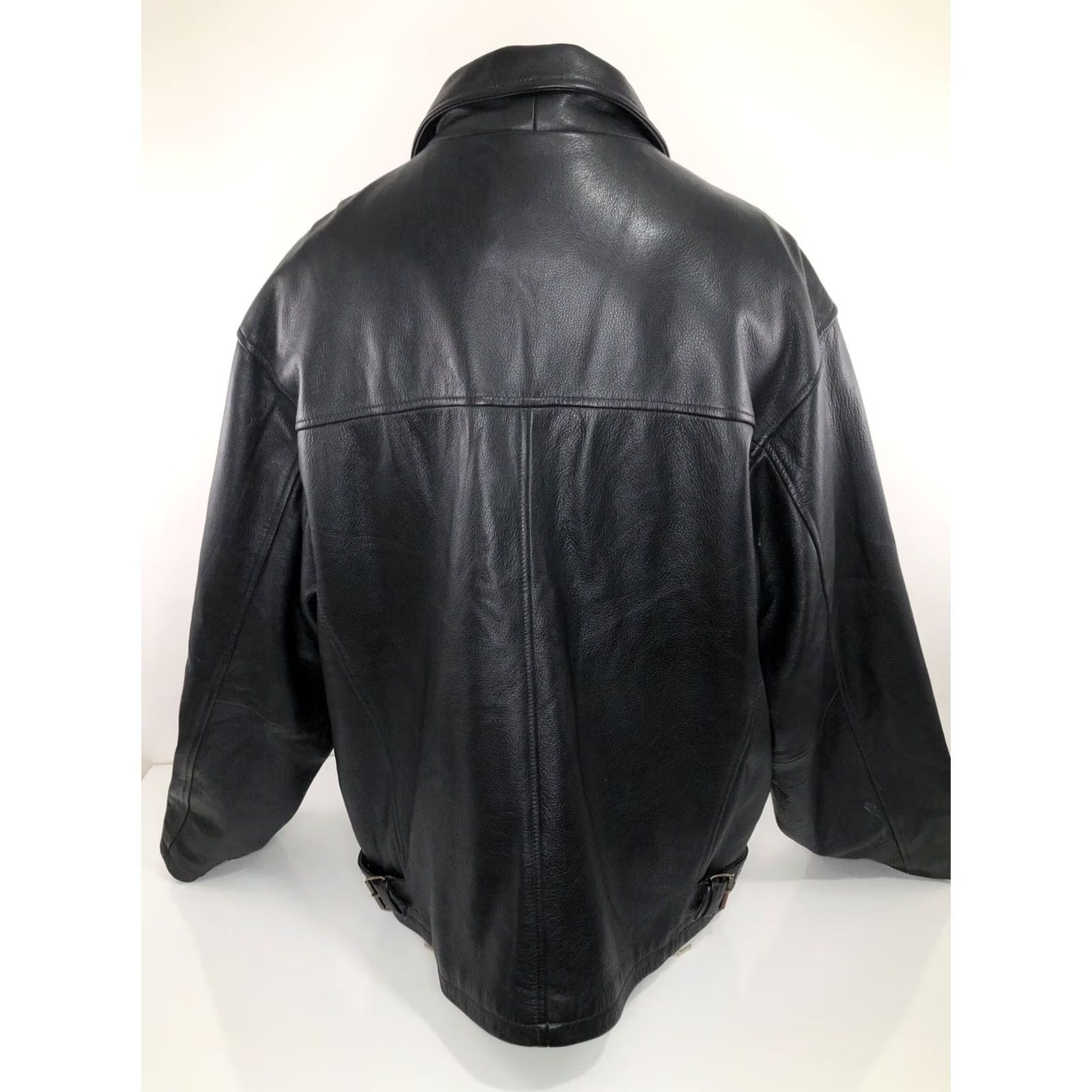 Vintage Cinch Rare Embroidered Western Bomber Jacket - Leather, Heavy Duty, 2XL, Black, Mens Size US XXL / EU 58 / 5 - 5 Thumbnail