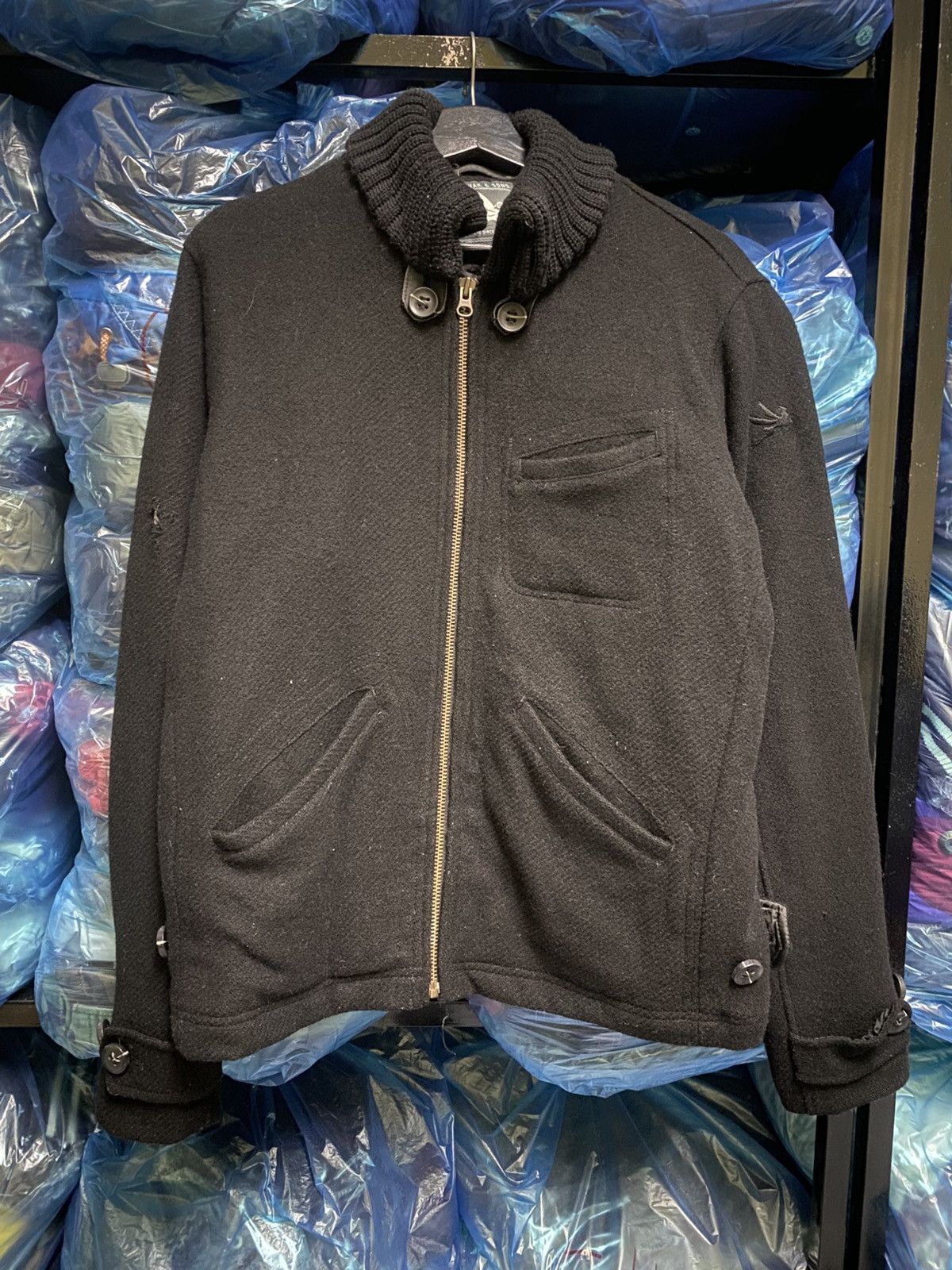 I. Spiewak And Sons Vintage Spiewak Wool Jacket with Ribbed Shawl Collar Size US M / EU 48-50 / 2 - 1 Thumbnail