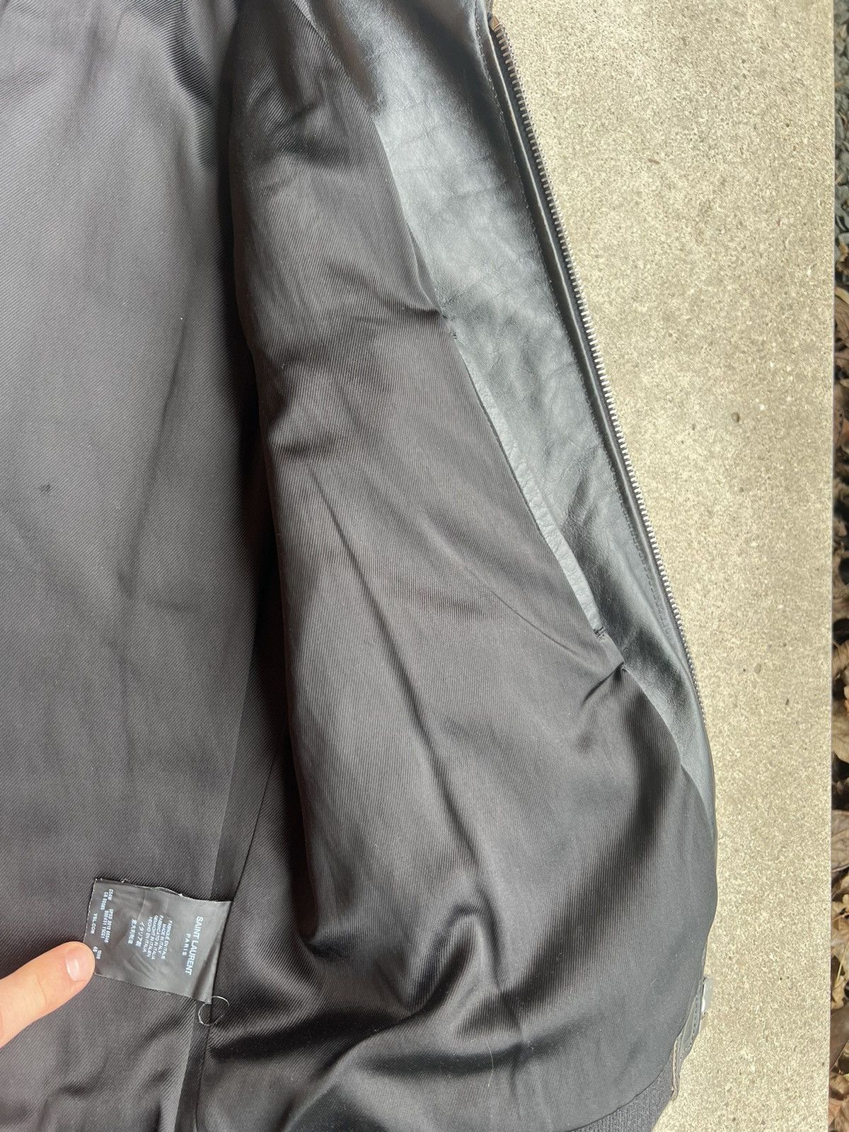 Hedi Slimane × Saint Laurent Paris Saint Laurent Paris Leather Jacket by Hedi Slimane Size US S / EU 44-46 / 1 - 12 Thumbnail