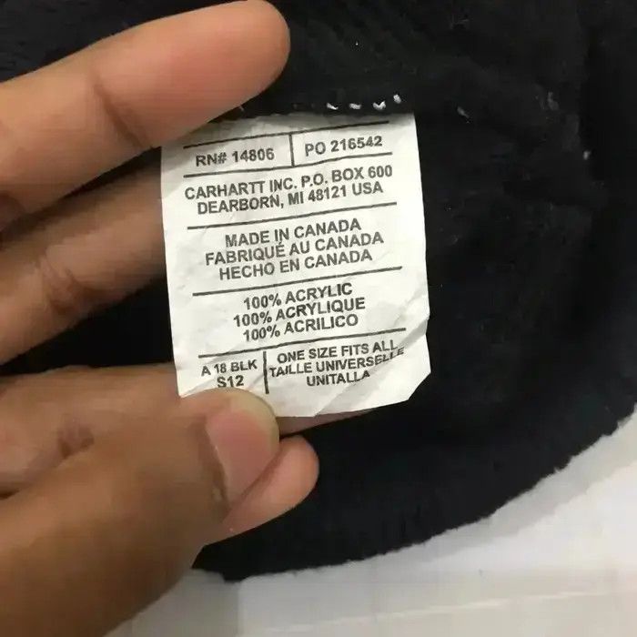 Carhartt × Vintage Carhatt Plain Beanie Hat Size ONE SIZE - 5 Thumbnail