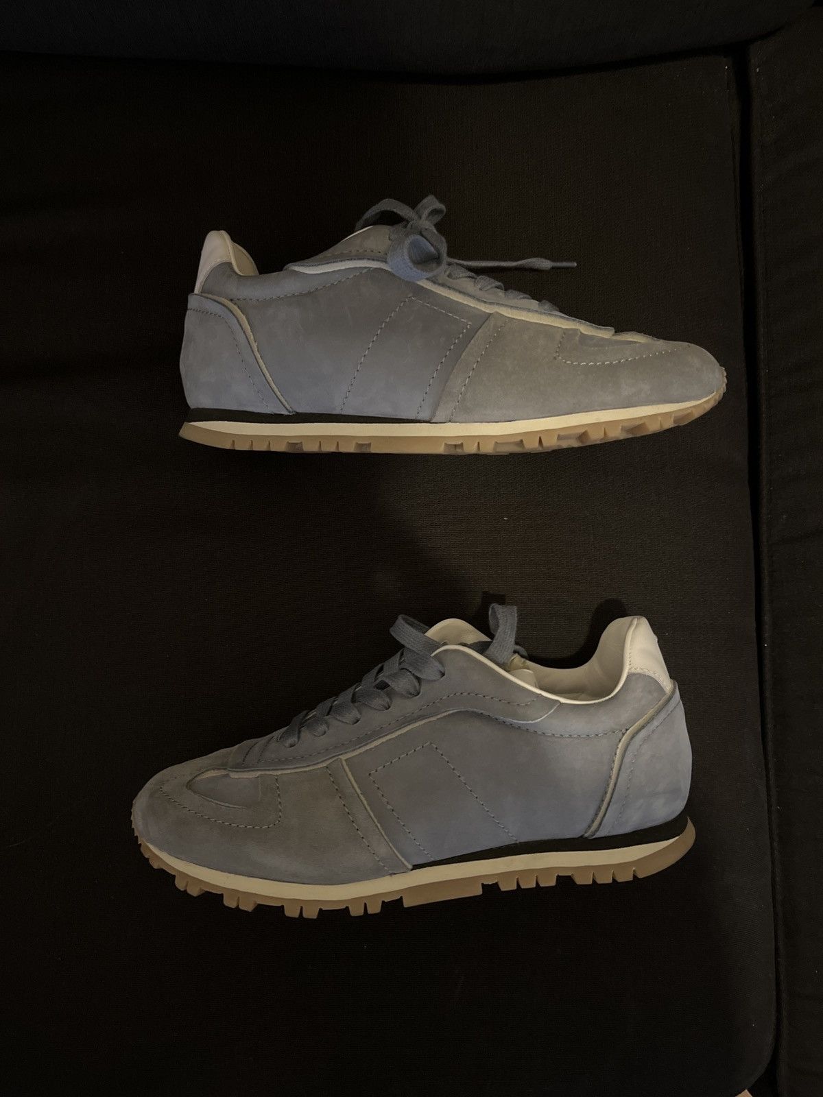 image of Maison Margiela Margiela Blue Grey Suede Sneakers Nwt, Women's (Size 9)