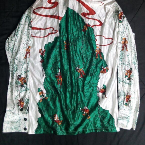 Other Vintage Monticello Mountain Climbers Disco Polyester Shirt Size US L / EU 52-54 / 3 - 7 Thumbnail