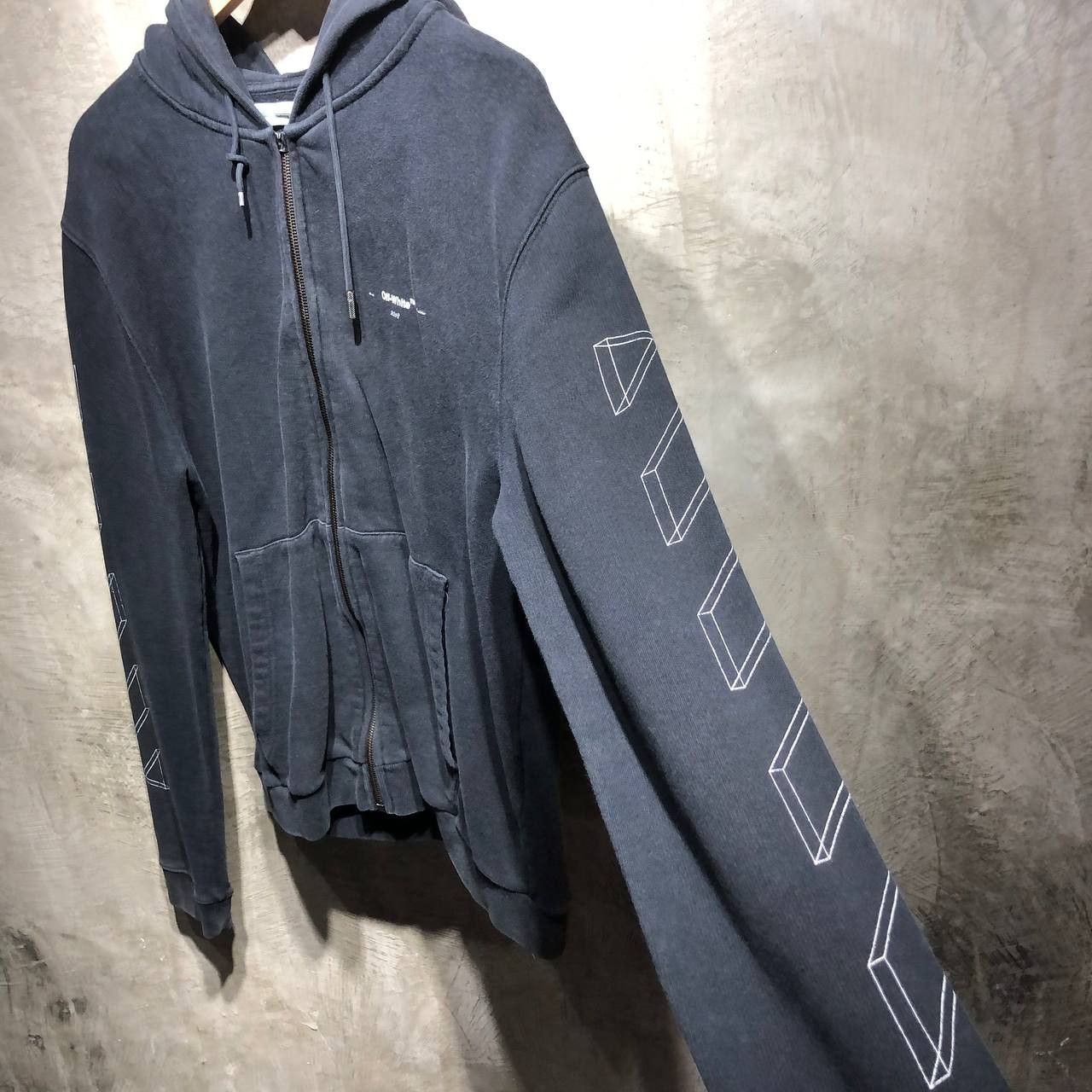 Off-White Off-White 3D stencil arrows zip-up hoodie Size US L / EU 52-54 / 3 - 7 Thumbnail
