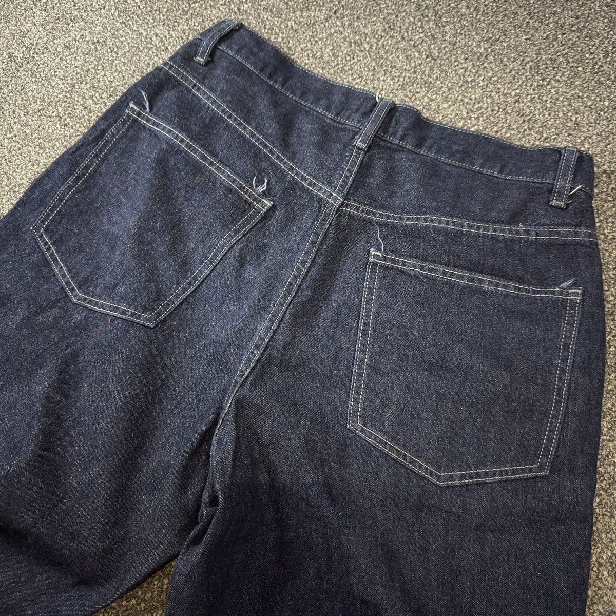 Undercover × Uniqlo 🔥🇯🇵 Japanese Baggy Raw Denim Uniqlo Indigo Jeans Y2K Style Size US 31 - 8 Thumbnail