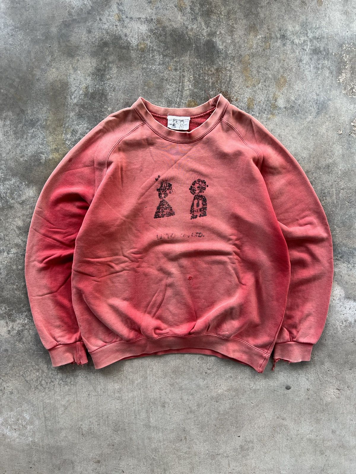 Vintage Sun Faded U:TO Sweater Distressed ERD Size US M / EU 48-50 / 2 - 2 Thumbnail