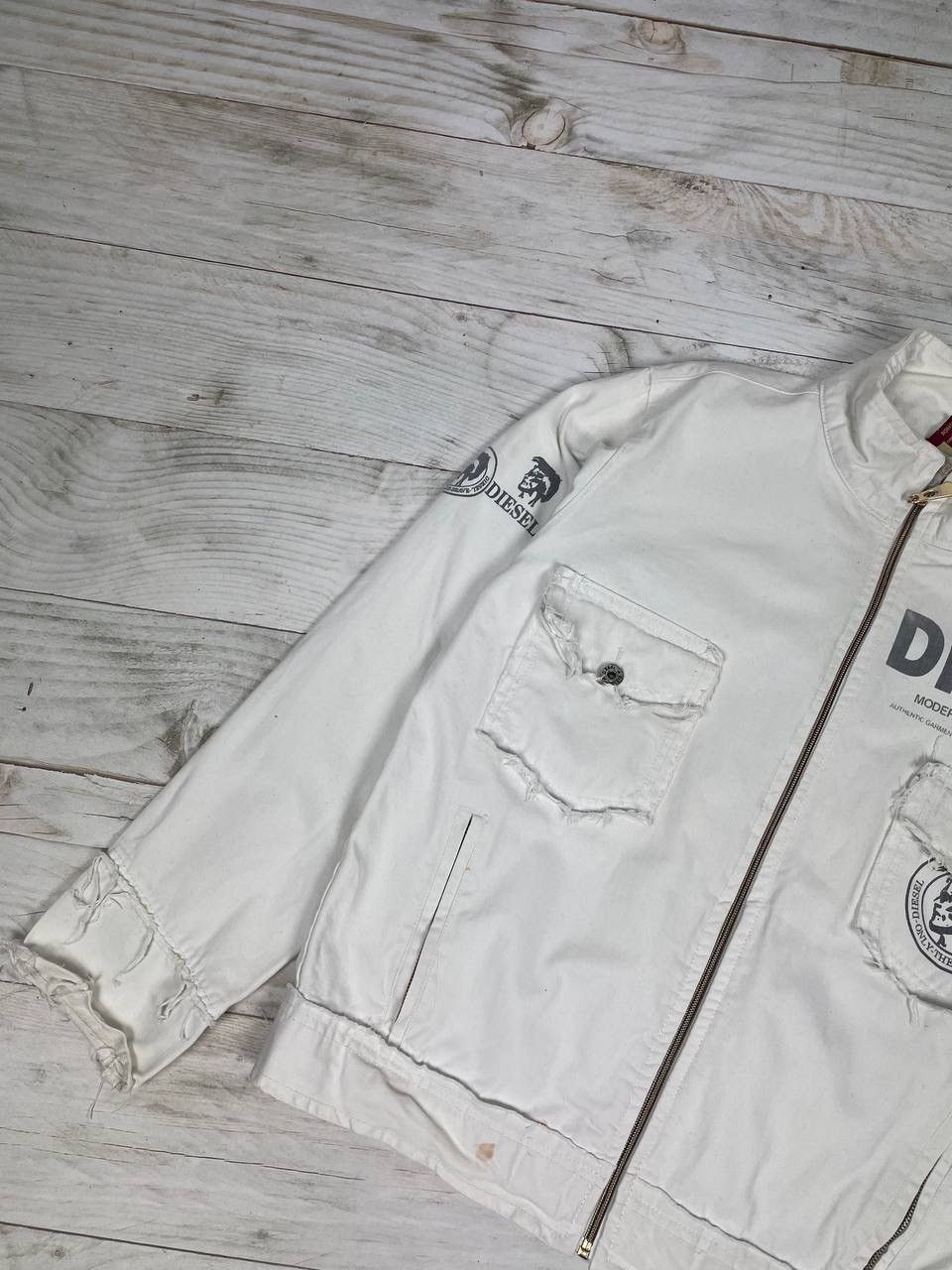 Diesel Vintage Diesel Denim Jacket Big Logo Y2K Japan Size US S / EU 44-46 / 1 - 8 Thumbnail