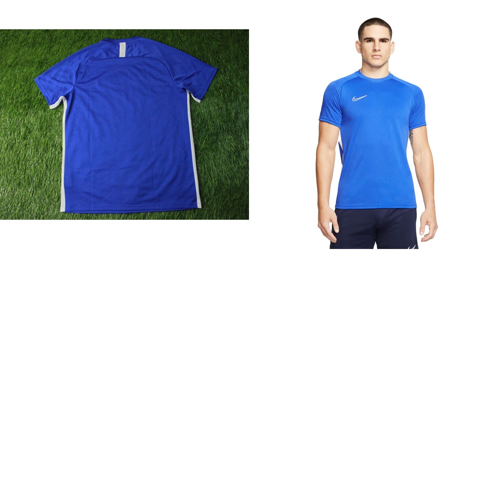 Nike Nike Dry Academy Dri-Fit Original 2020 Men Football Shirt Jersey XL Blue and White Football Nike Dri-FIT Mens Shirt XL Size US XL / EU 56 / 4 - 8 Thumbnail
