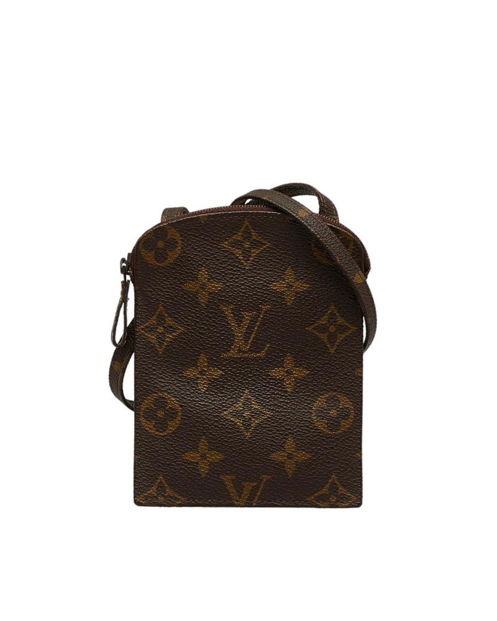 image of Louis Vuitton Versatile Brown Canvas Pouch Shoulder Bag, Women's