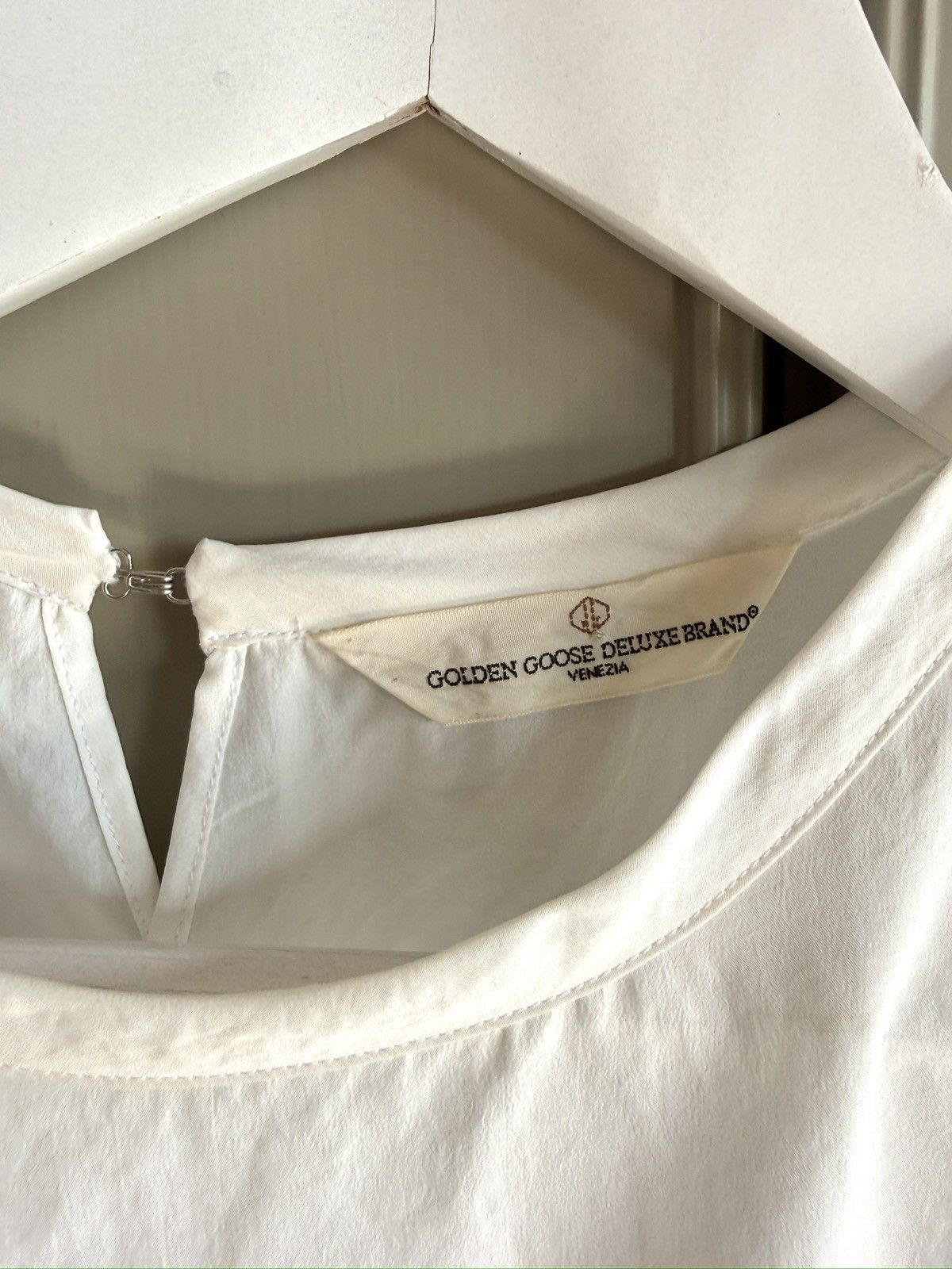 Golden Goose Draped Open Back Blouse Size L / US 10 / IT 46 - 3 Thumbnail