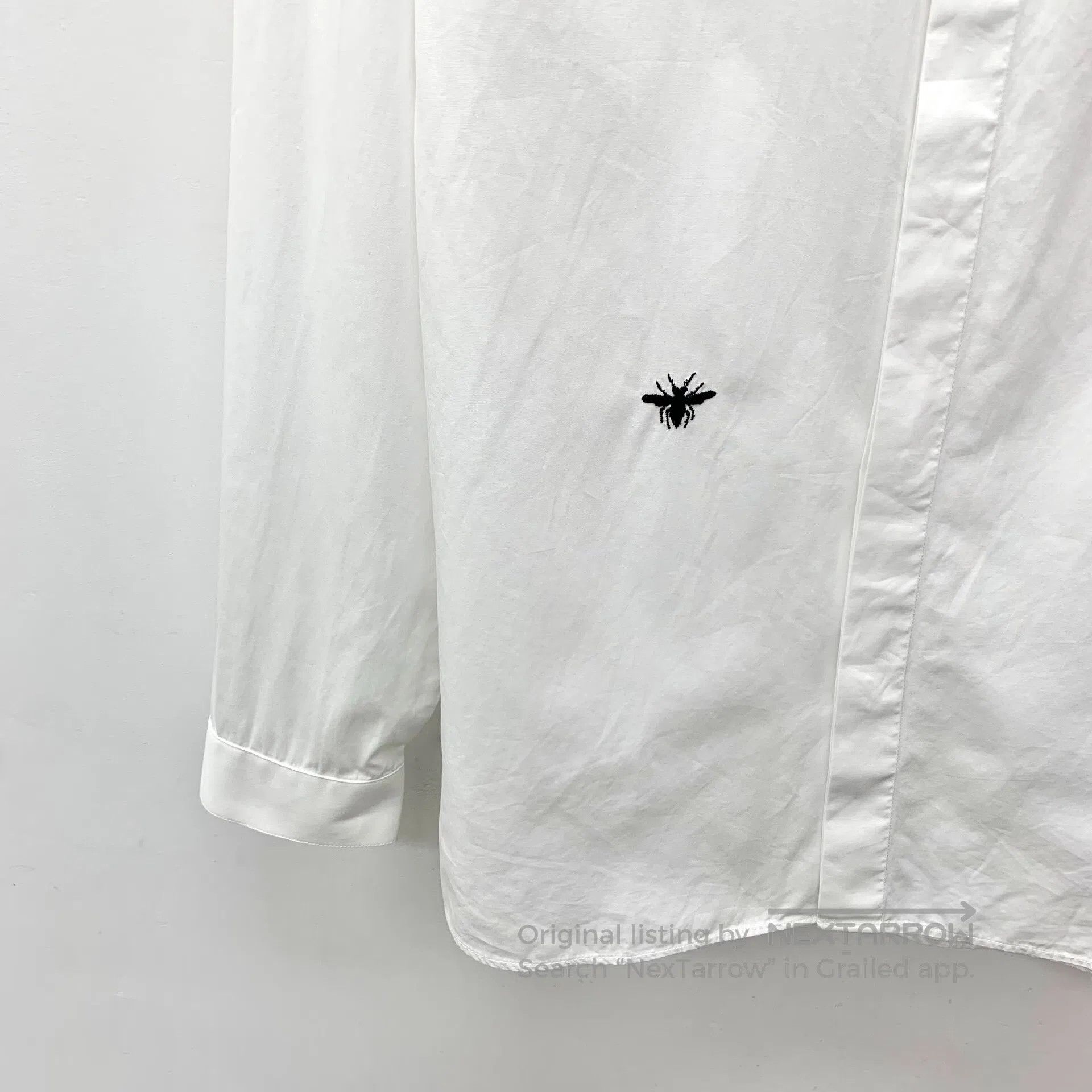 Dior Dior size 39 White bee embroidered cotton collar long-slee Size US S / EU 44-46 / 1 - 4 Thumbnail