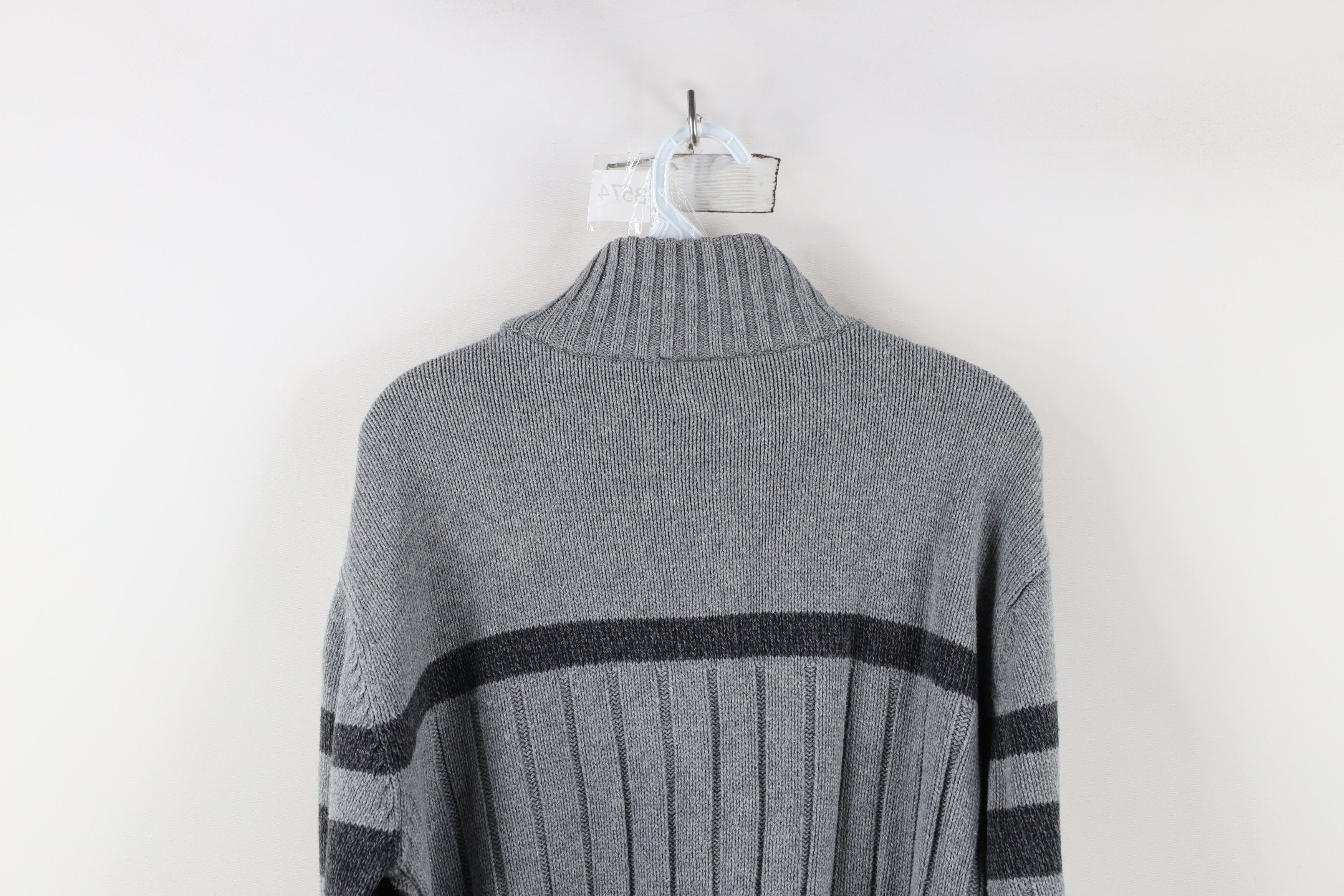 Nautica × Vintage Vintage 90s Nautica Heavyweight Ribbed Mock Neck Sweater Size US M / EU 48-50 / 2 - 10 Thumbnail