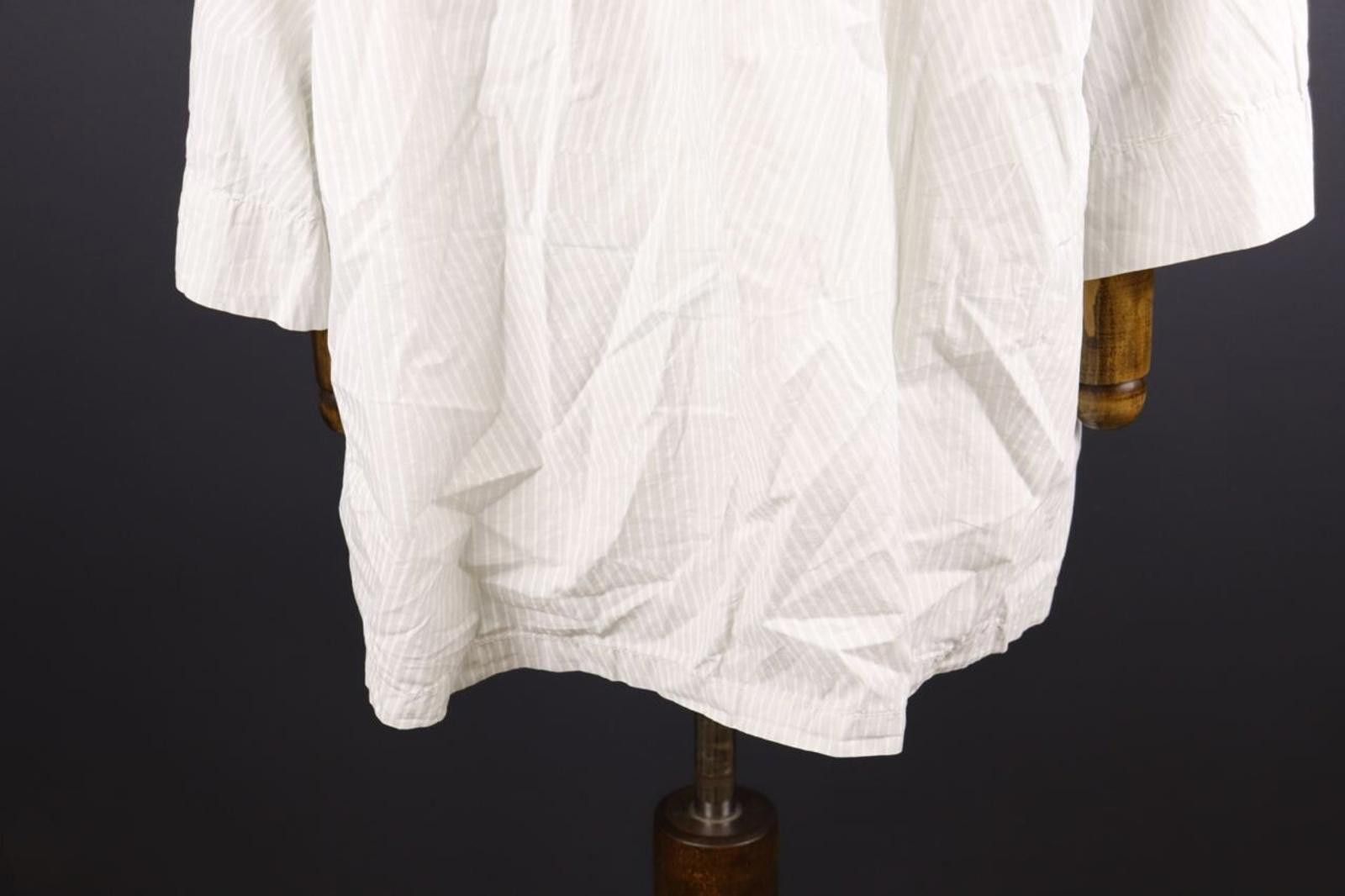 Oscar De La Renta Oska White Relaxed Stripe Tunic Shirt Dress Short Size 4 Size S / US 4 / IT 40 - 10 Thumbnail
