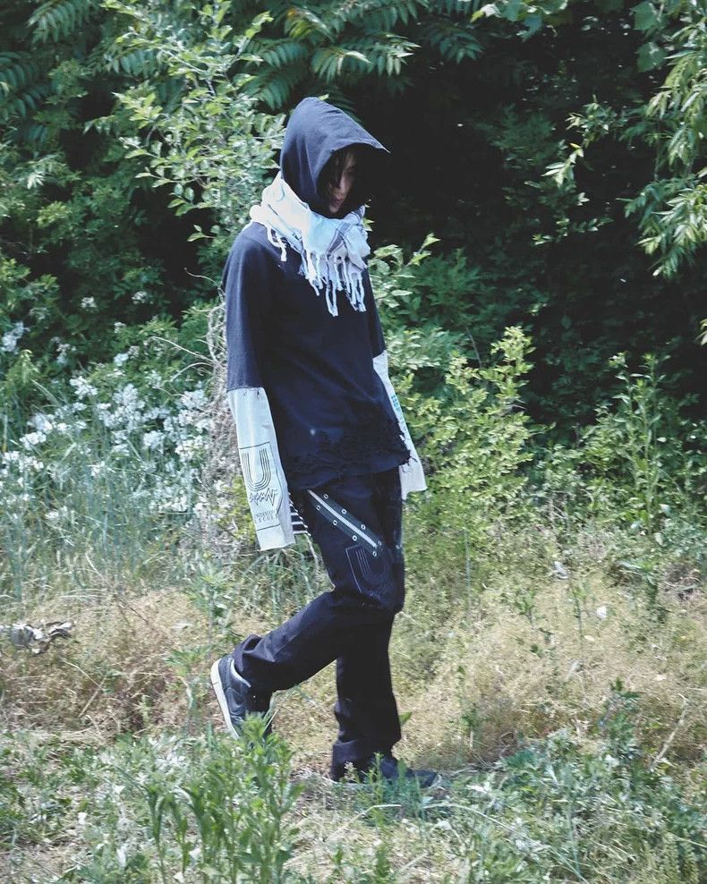 Undercover Undercover Size3 06SS T Period Destroyed Moth Hole Hoodie Size US M / EU 48-50 / 2 - 8 Thumbnail