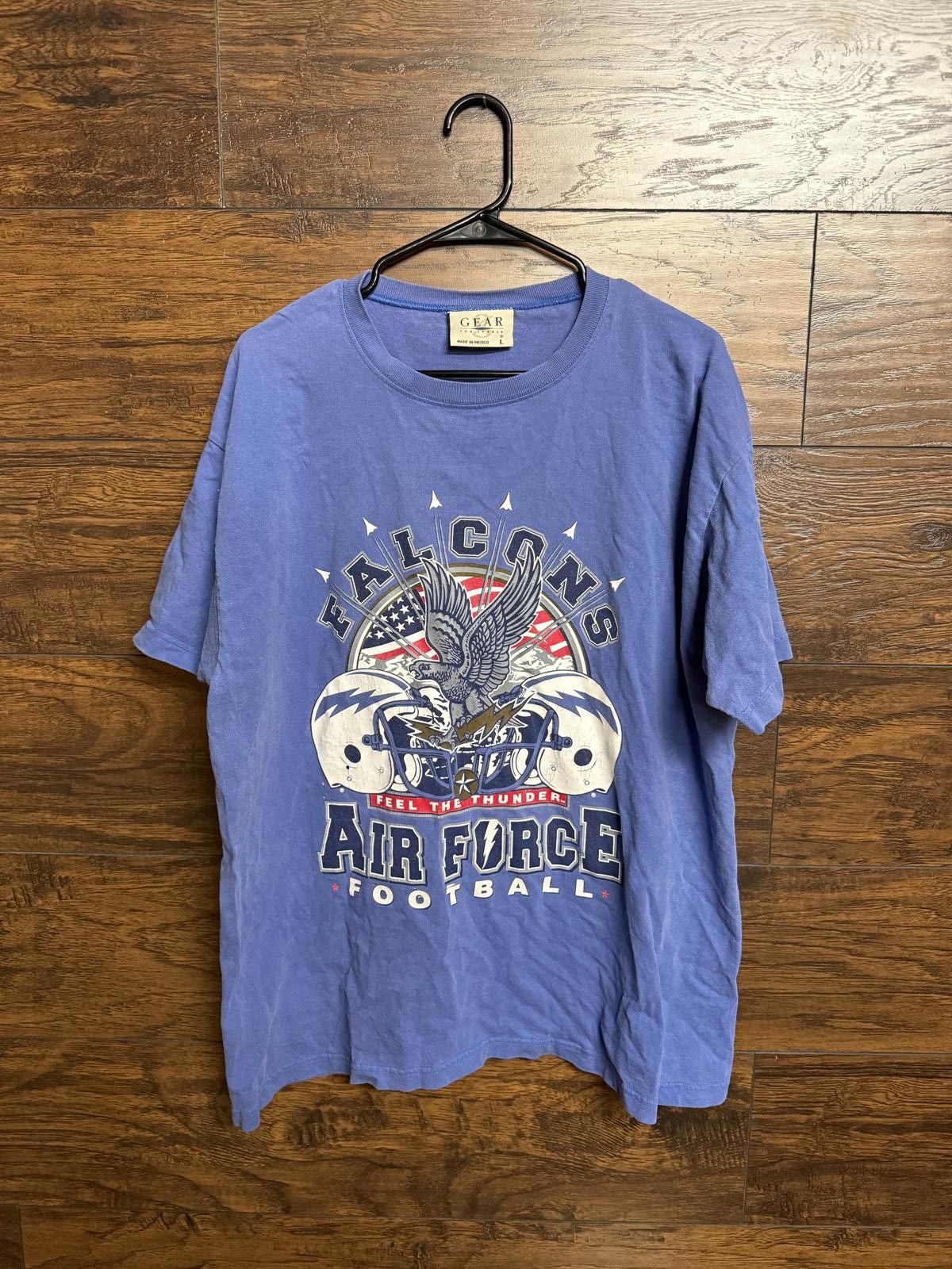 Gear for Sports VTG Air Force Football T-shirt Falcons Feel the Thunder Tee Size US L / EU 52-54 / 3 - 1 Thumbnail