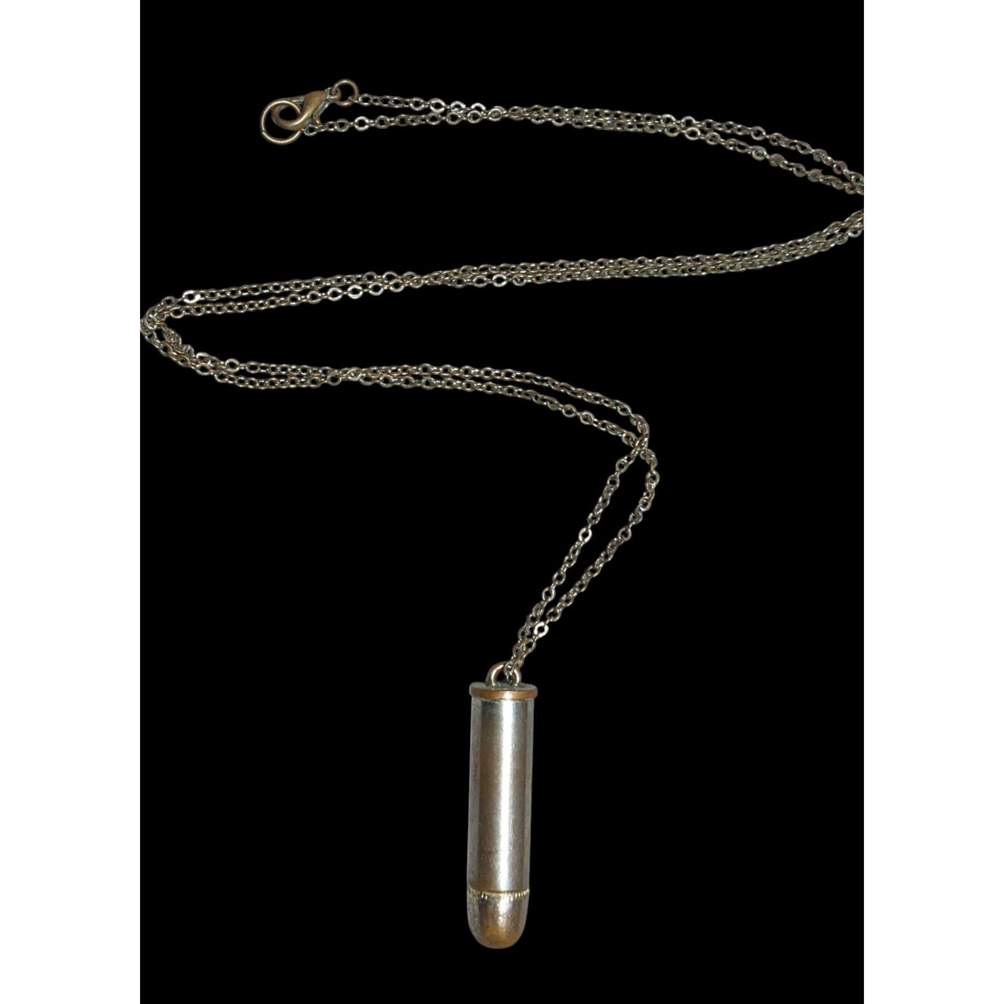 Other Vintage Metallic Shotgun Shell Pendant Necklace Size ONE SIZE - 1 Thumbnail